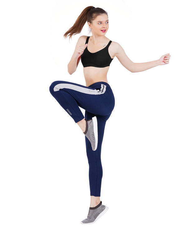 Womens MyFit Athleisure| Slim Fit | All Day Bottoms- Navy Blue