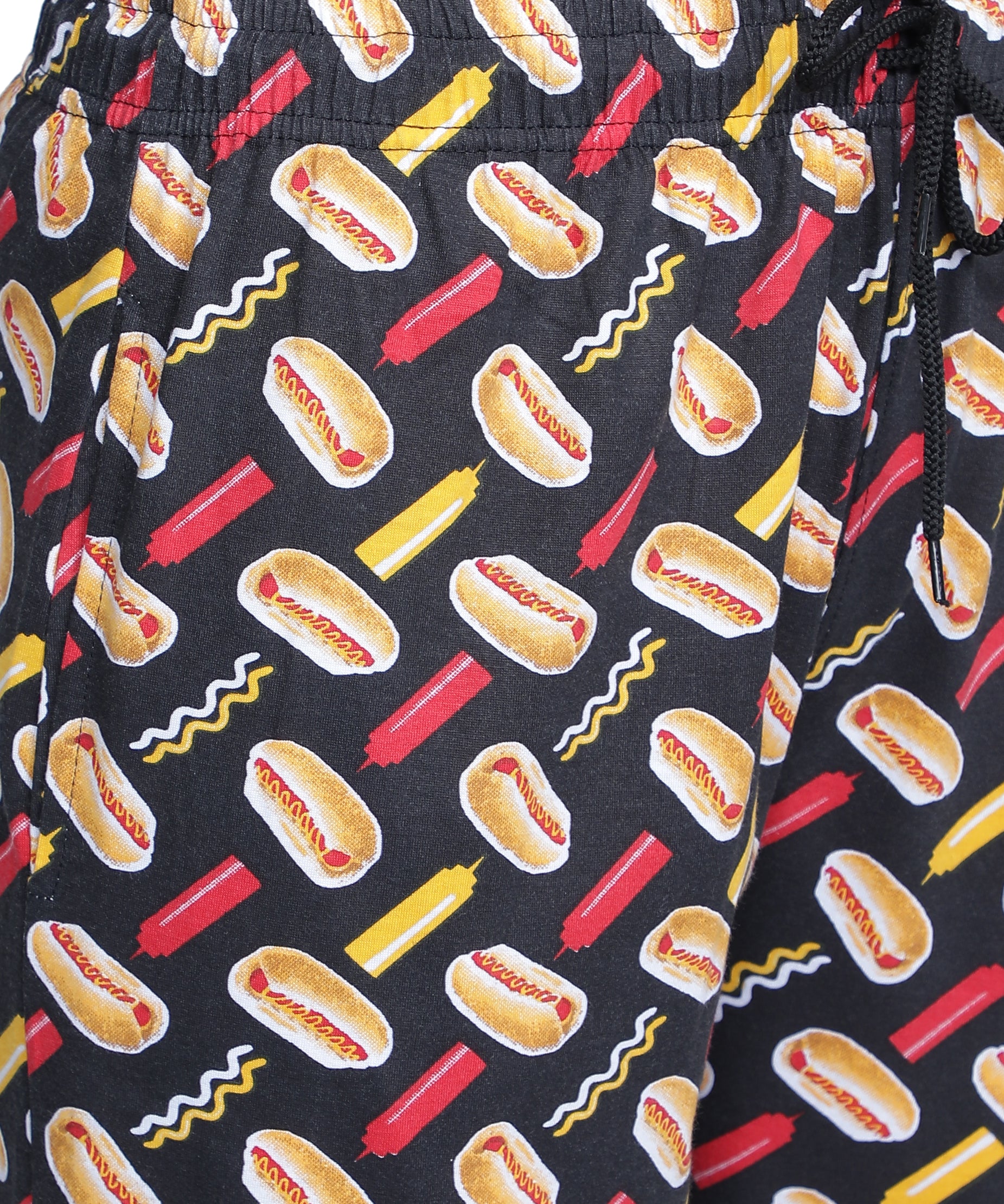 Women's Black Burger Pyjama - Fun & Comfortable Loungewear