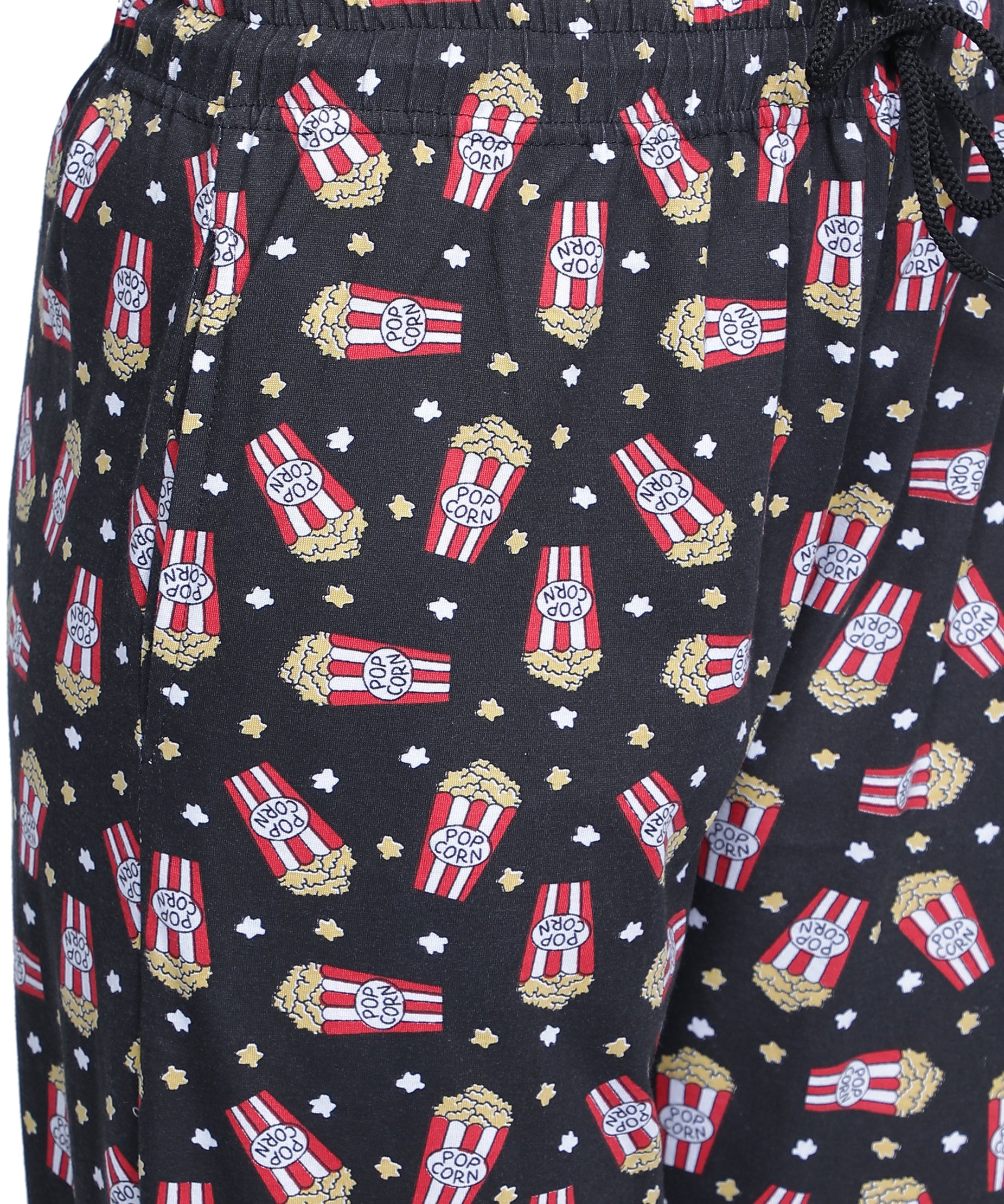 Women's Black Popcorn Pyjama - Entertaining & Comfortable Loungewear