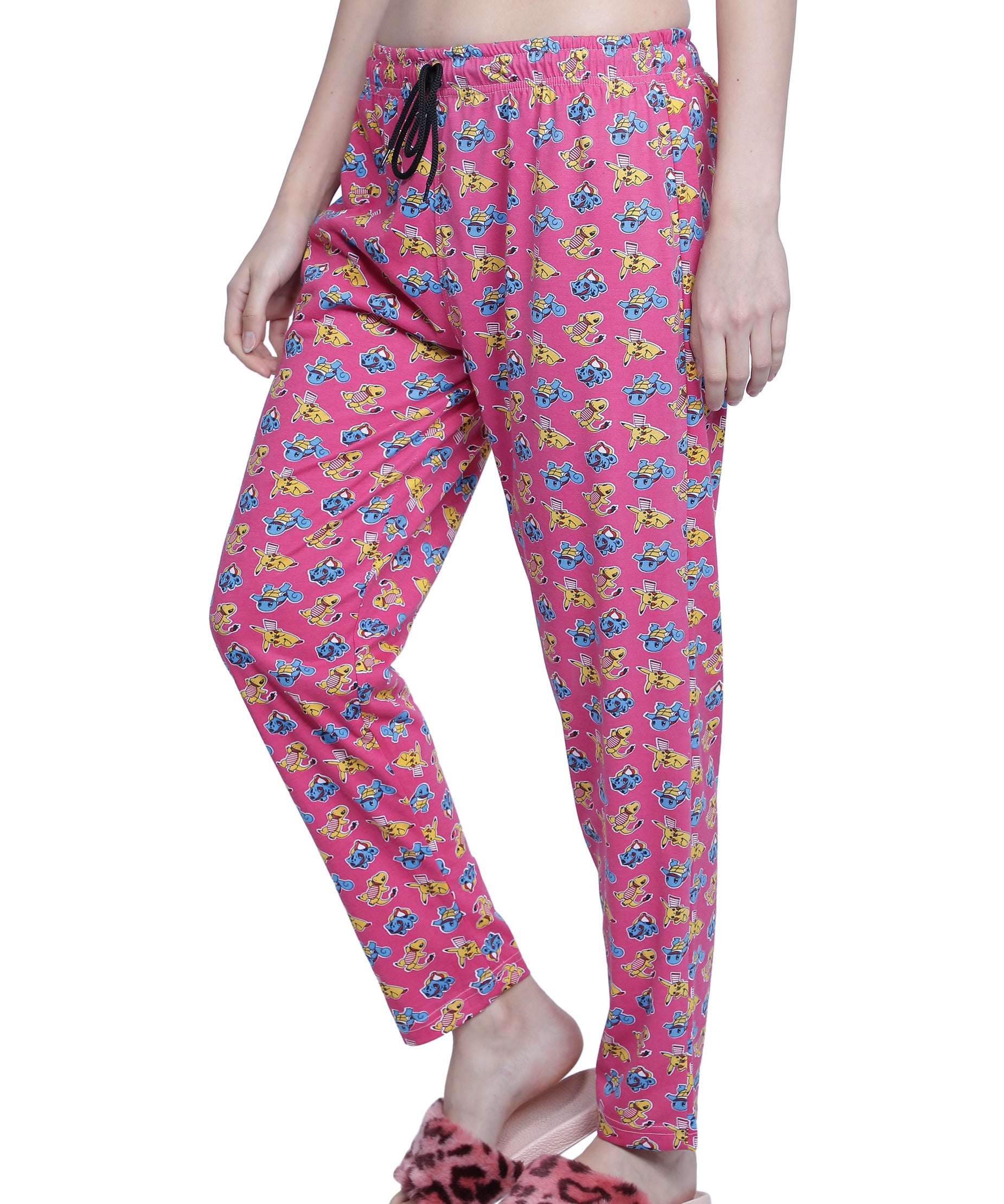 Women's Pink Dino Pyjama - Adventurous & Comfortable Loungewear