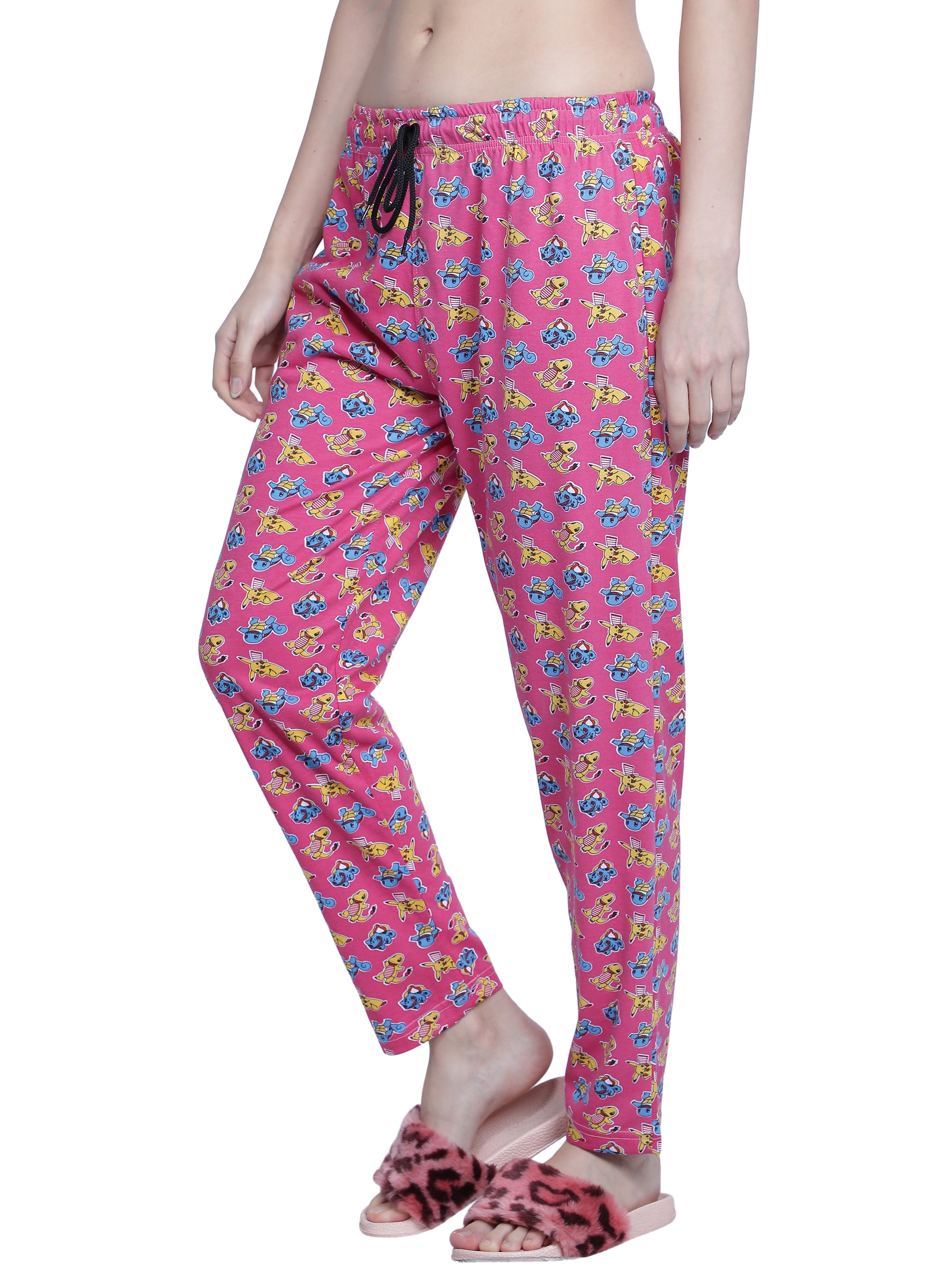 Women's Pink Dino Pyjama - Adventurous & Comfortable Loungewear