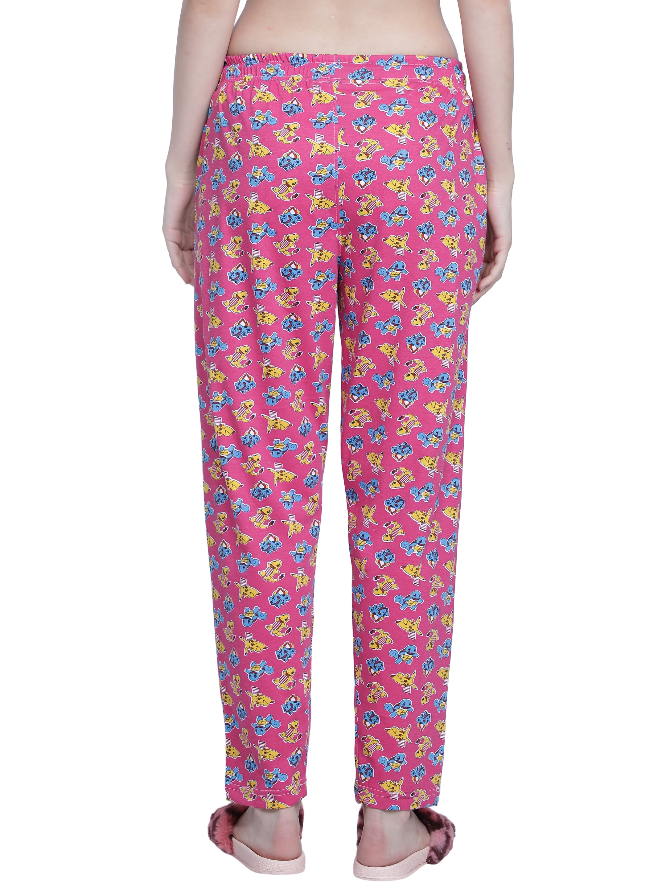Women's Pink Dino Pyjama - Adventurous & Comfortable Loungewear
