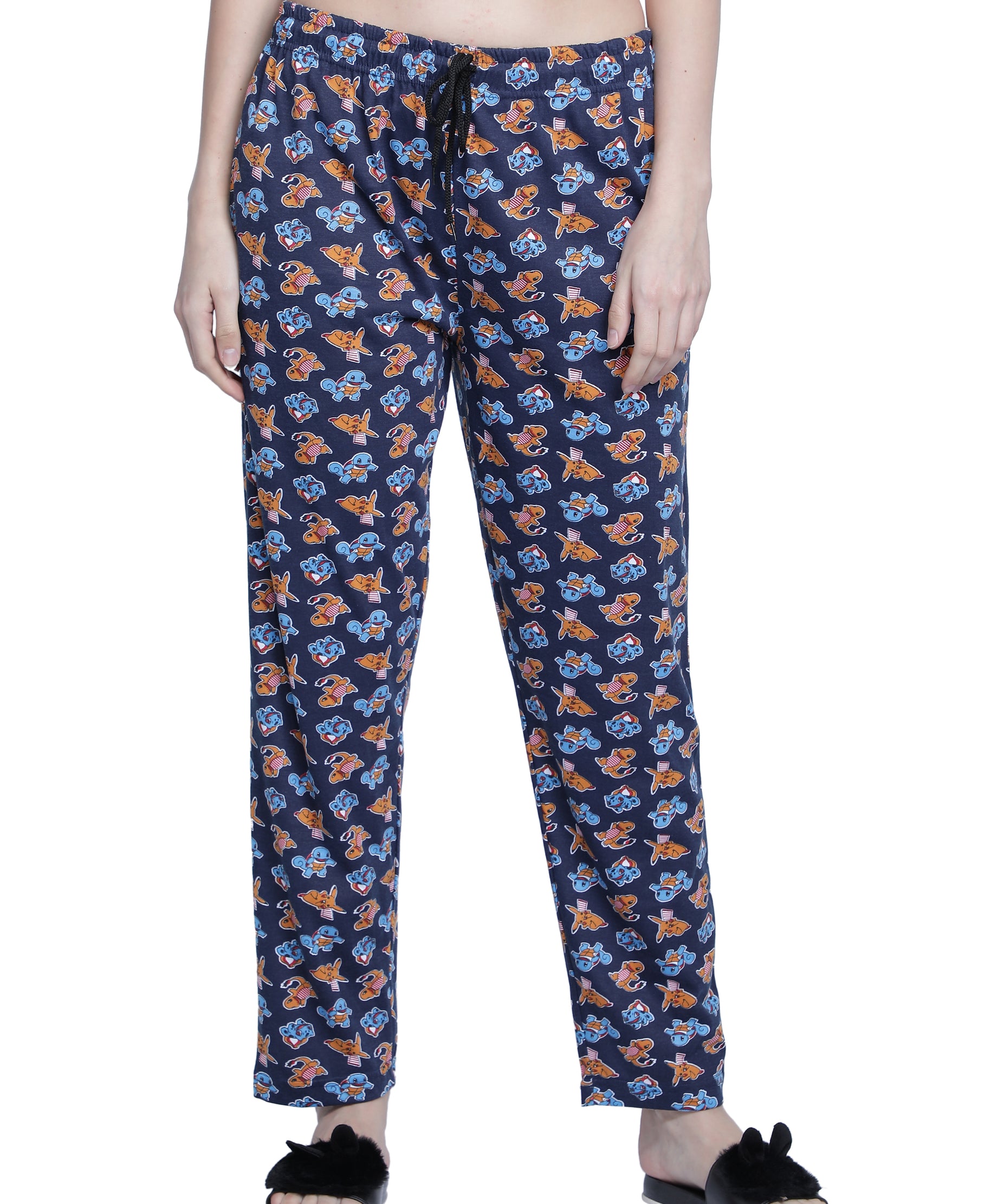 Women's Navy Dino Pyjama - Playful & Comfortable Loungewear