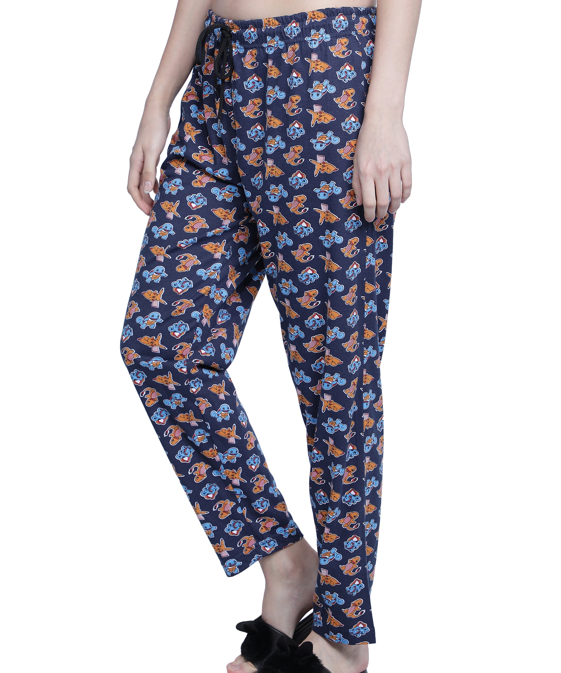 Women's Navy Dino Pyjama - Playful & Comfortable Loungewear