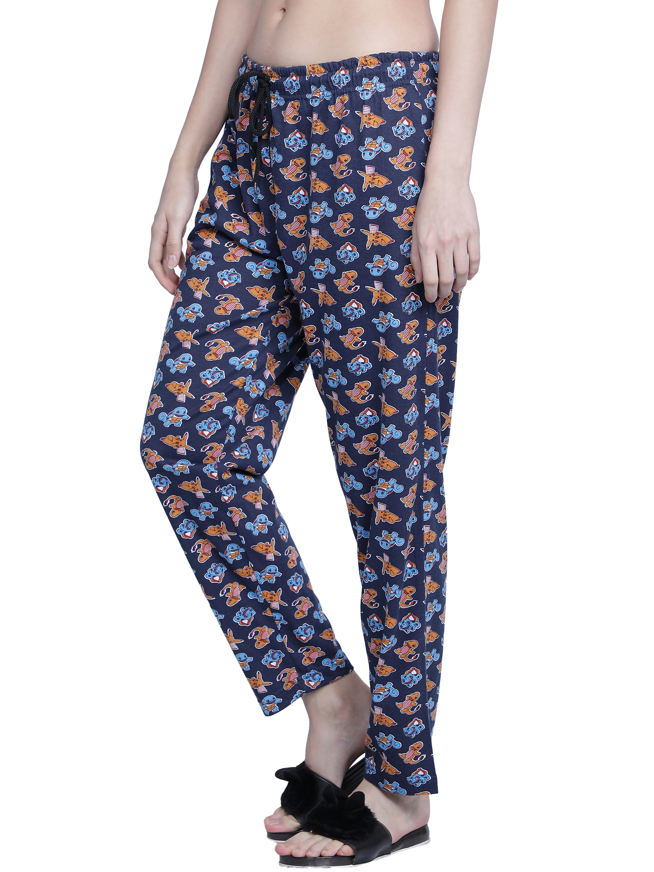 Women's Navy Dino Pyjama - Playful & Comfortable Loungewear