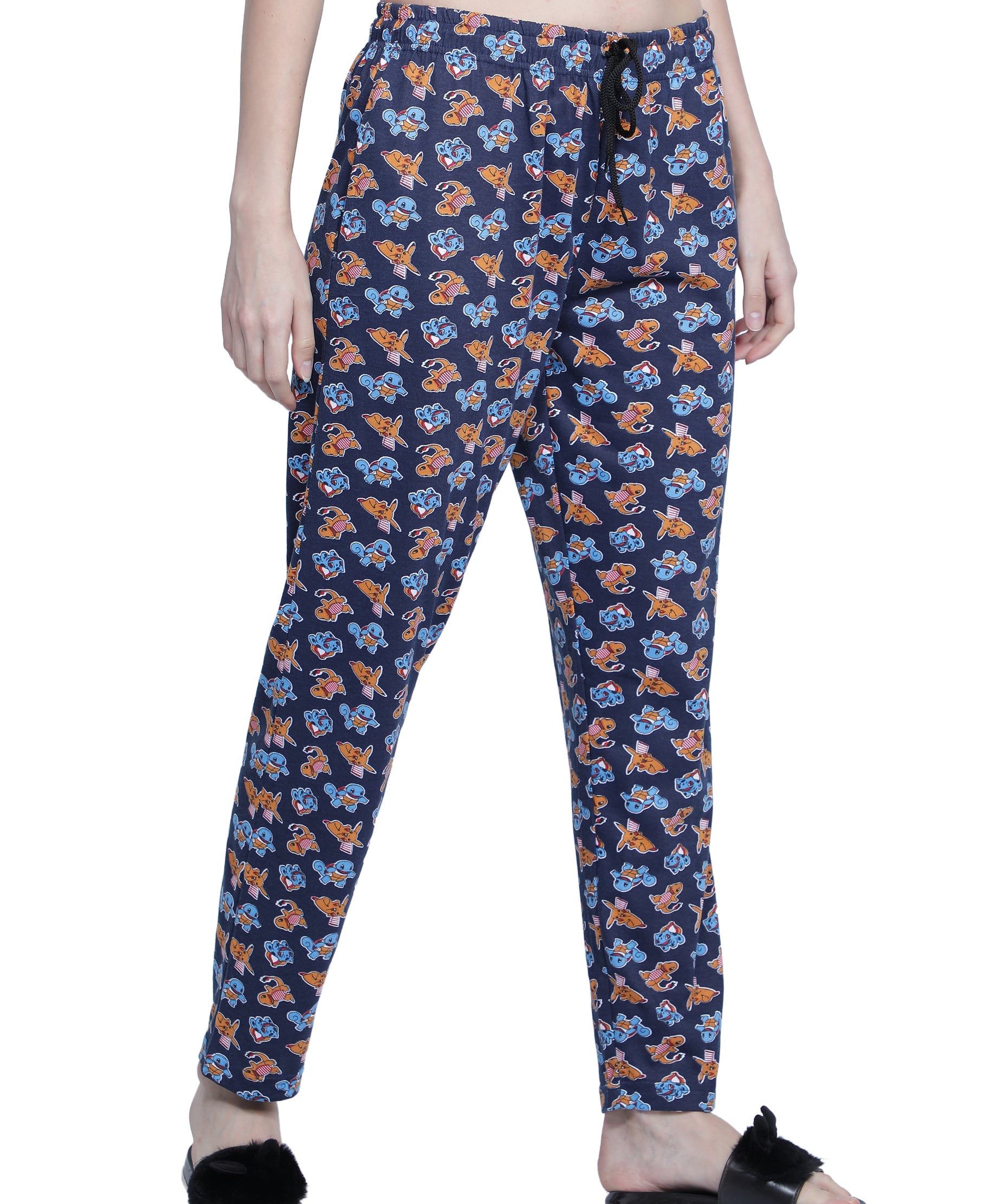 Women's Navy Dino Pyjama - Playful & Comfortable Loungewear