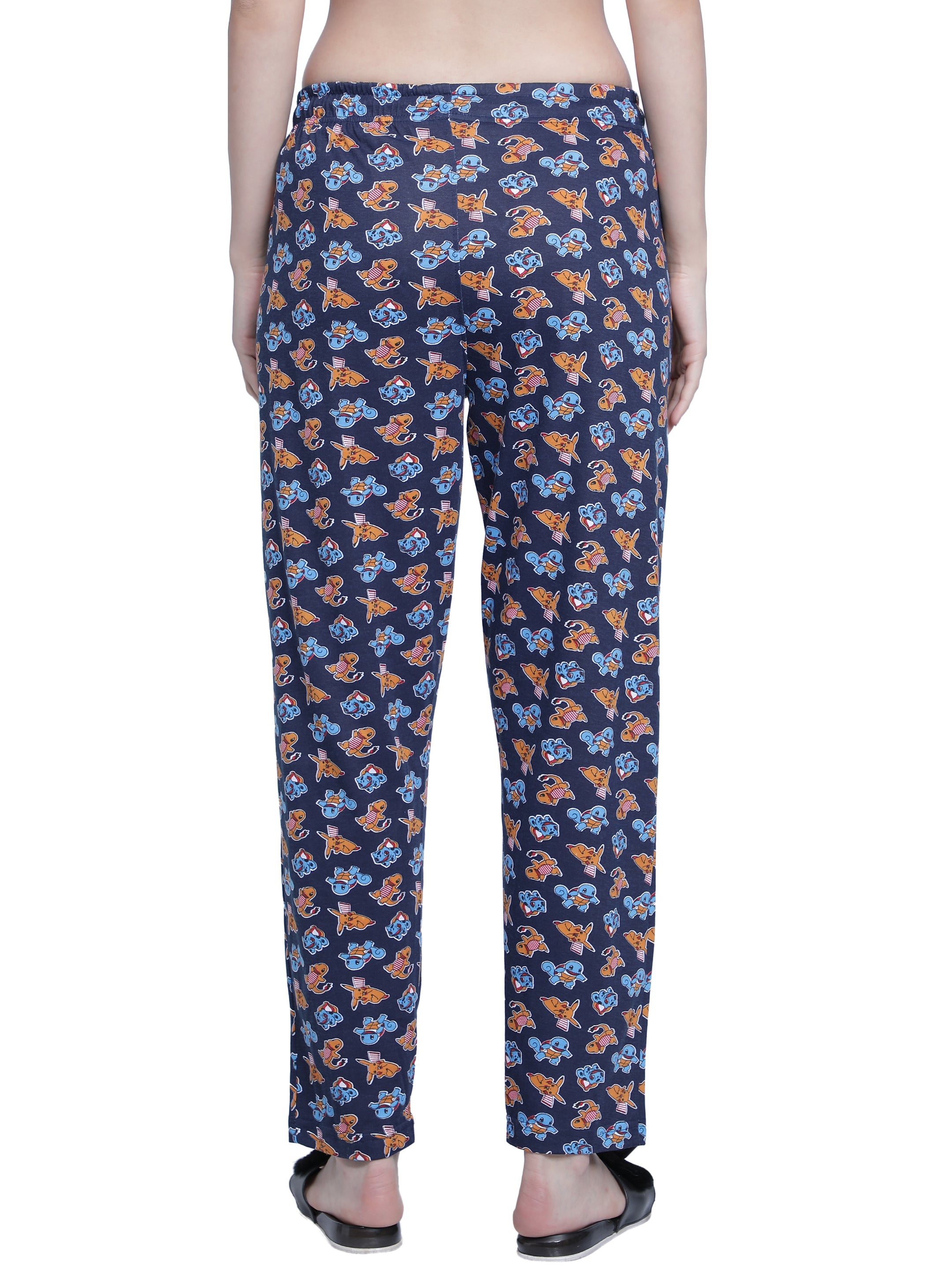 Women's Navy Dino Pyjama - Playful & Comfortable Loungewear