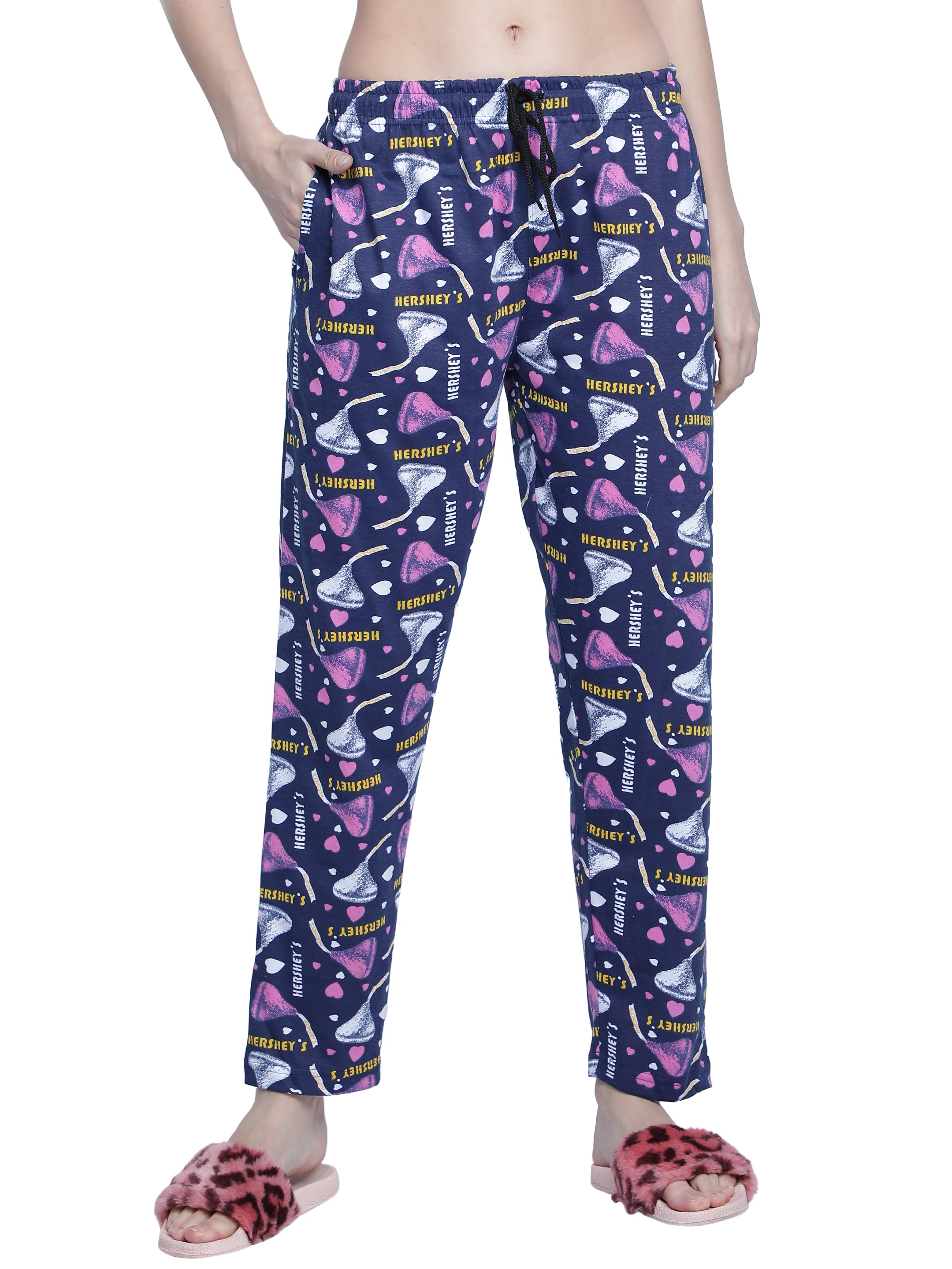 Women's Navy Hershey Pyjama - Sweet & Comfortable Loungewear