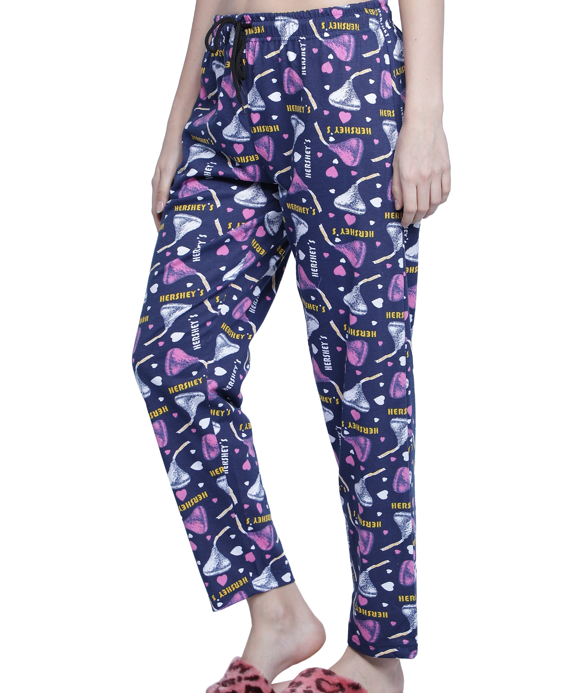 Women's Navy Hershey Pyjama - Sweet & Comfortable Loungewear