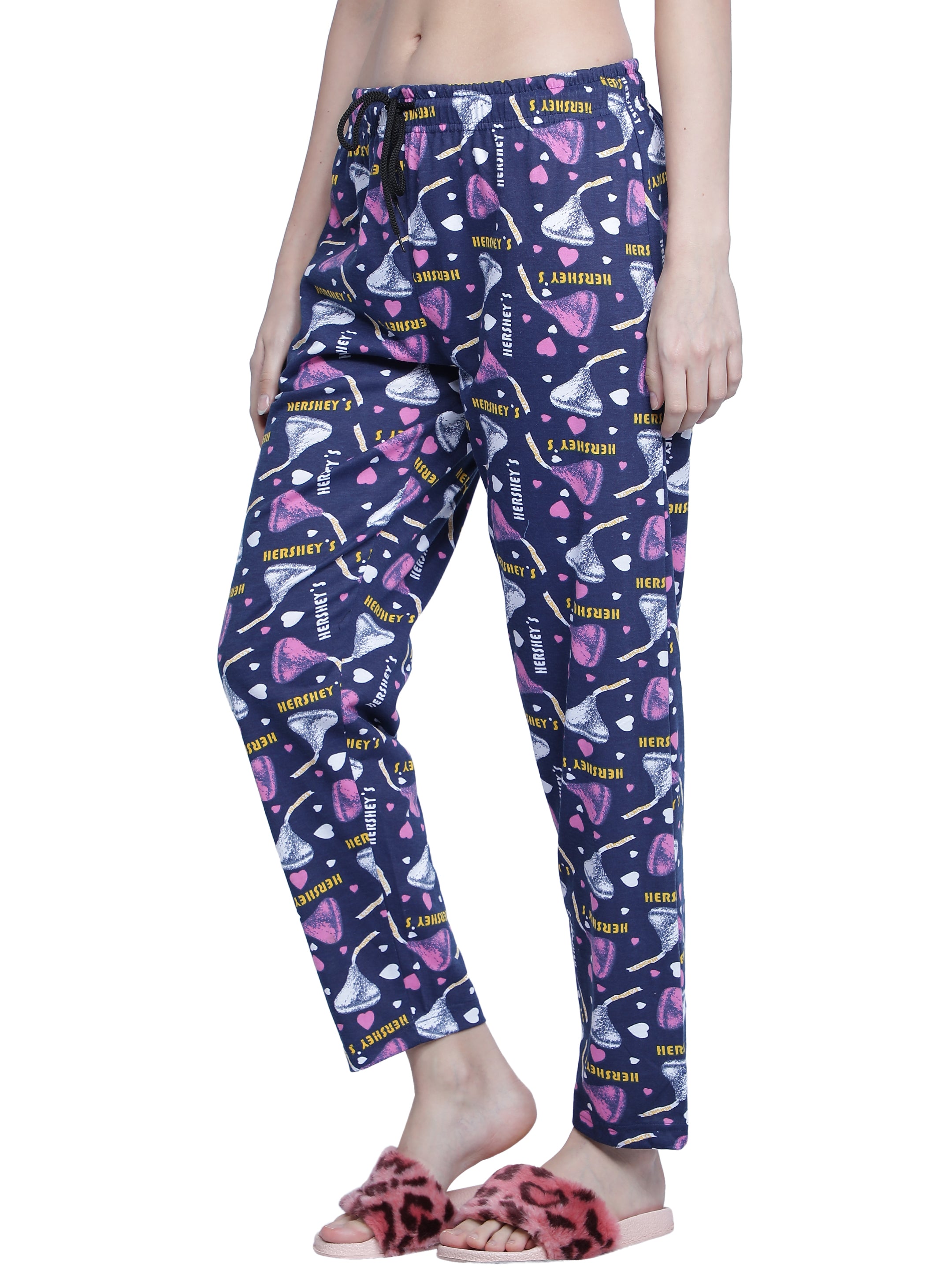 Women's Navy Hershey Pyjama - Sweet & Comfortable Loungewear