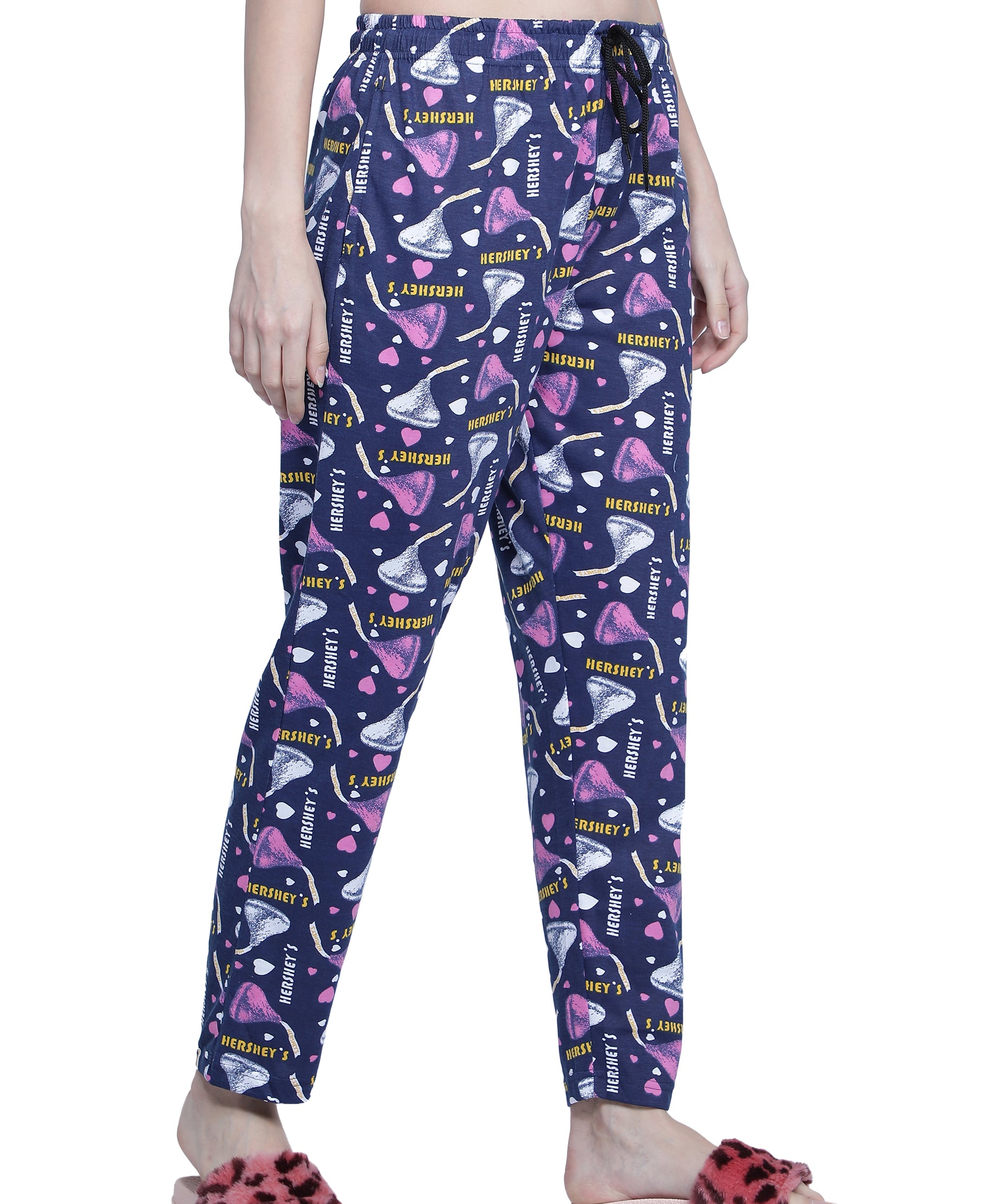 Women's Navy Hershey Pyjama - Sweet & Comfortable Loungewear