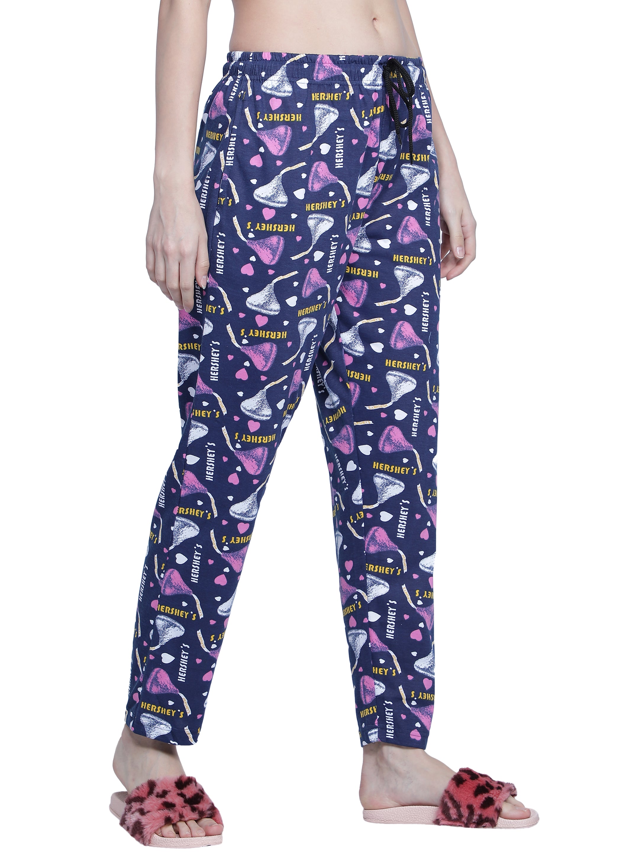 Women's Navy Hershey Pyjama - Sweet & Comfortable Loungewear