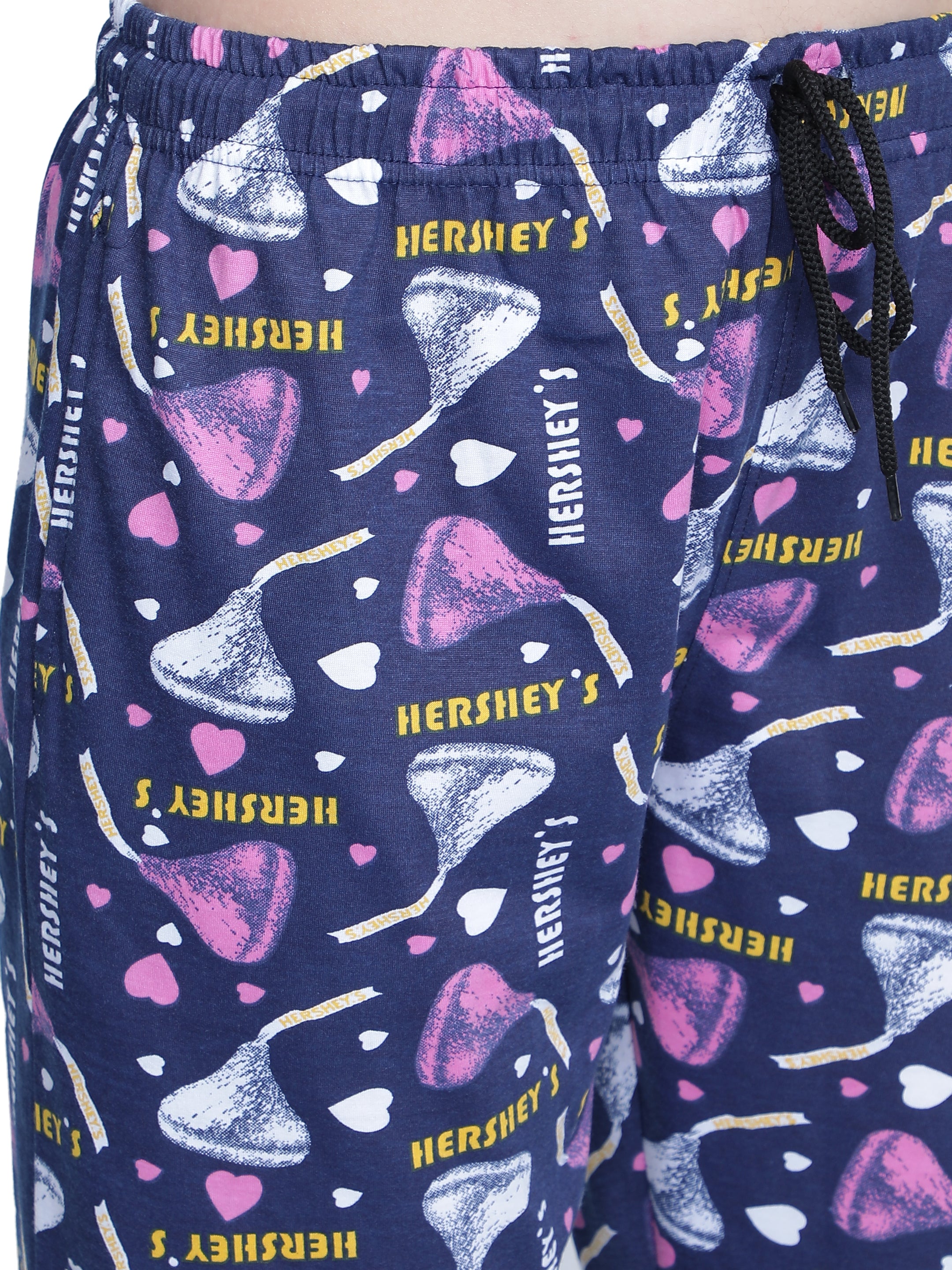 Women's Navy Hershey Pyjama - Sweet & Comfortable Loungewear