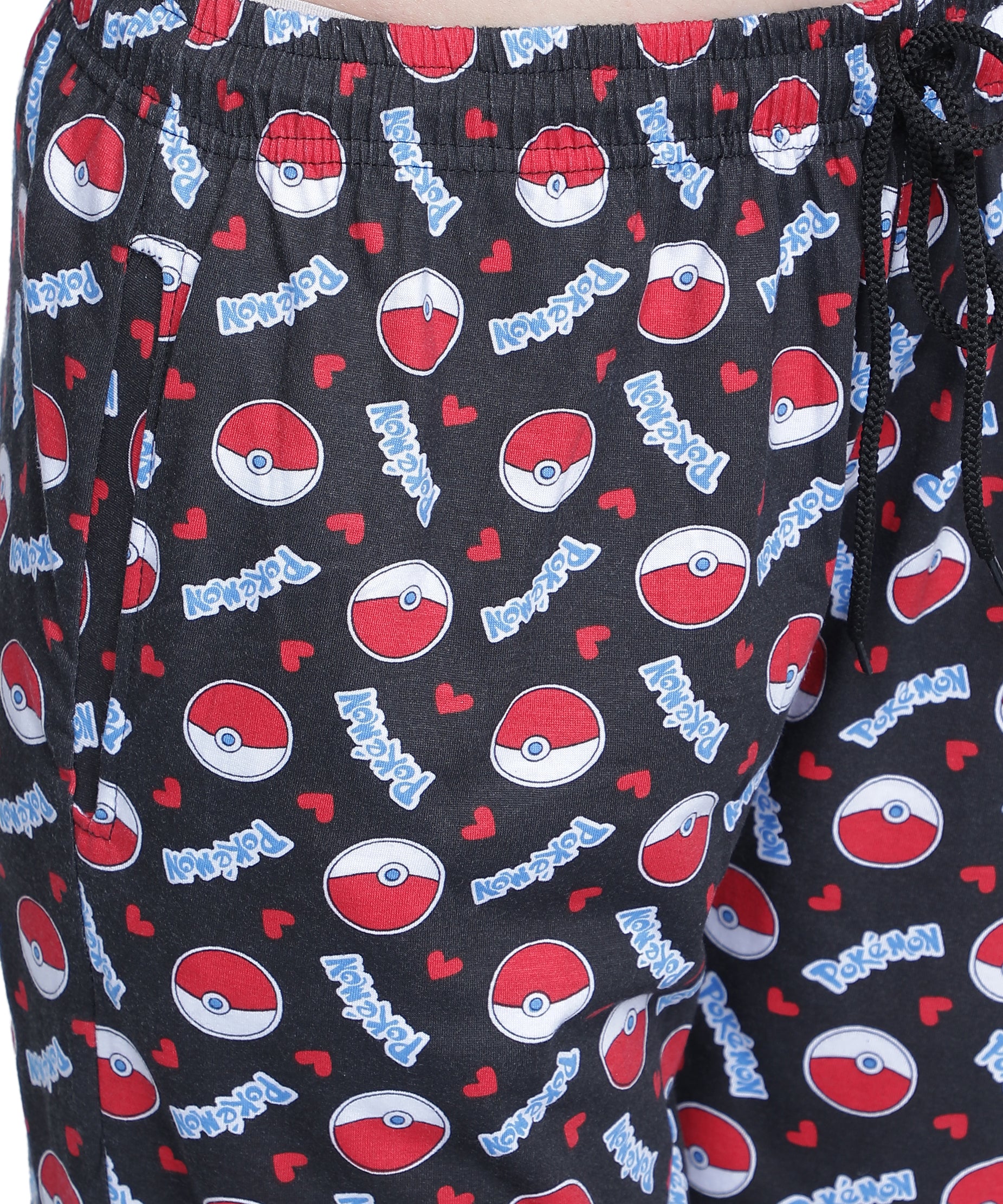 Women's Black Pokemon Pyjama - Playful & Comfortable Loungewear
