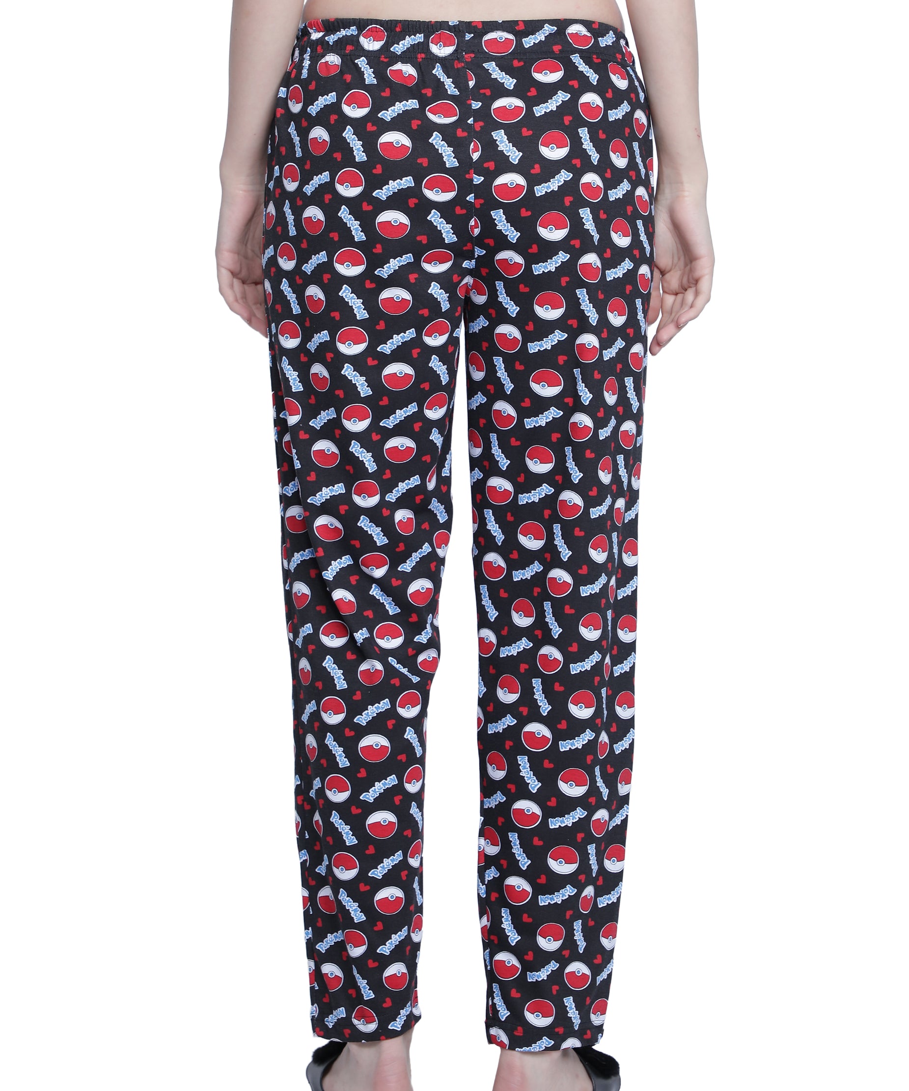 Women's Black Pokemon Pyjama - Playful & Comfortable Loungewear