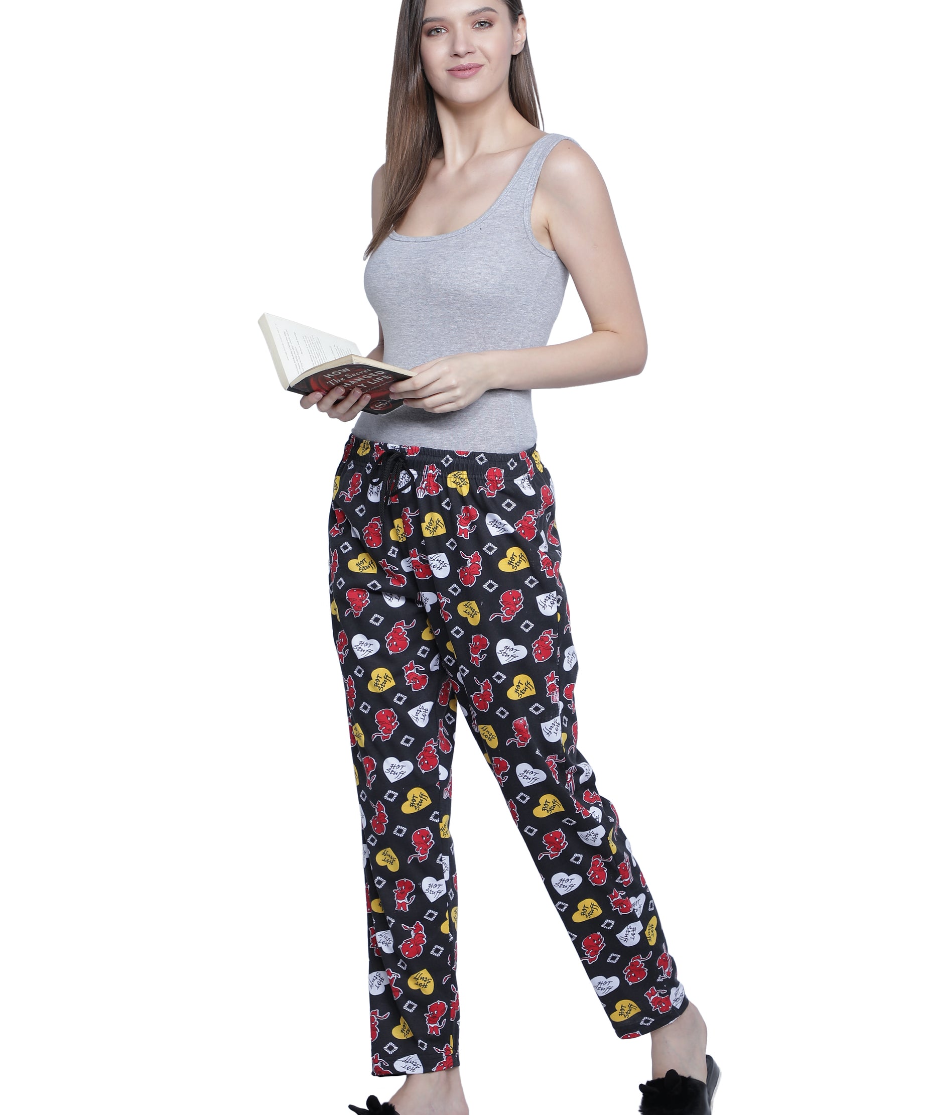 Women's Black Hot Stuff Pyjama - Sassy & Comfortable Loungewear