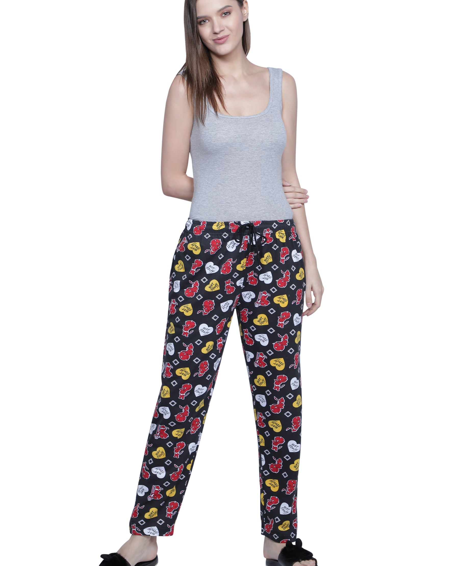 Women's Black Hot Stuff Pyjama - Sassy & Comfortable Loungewear