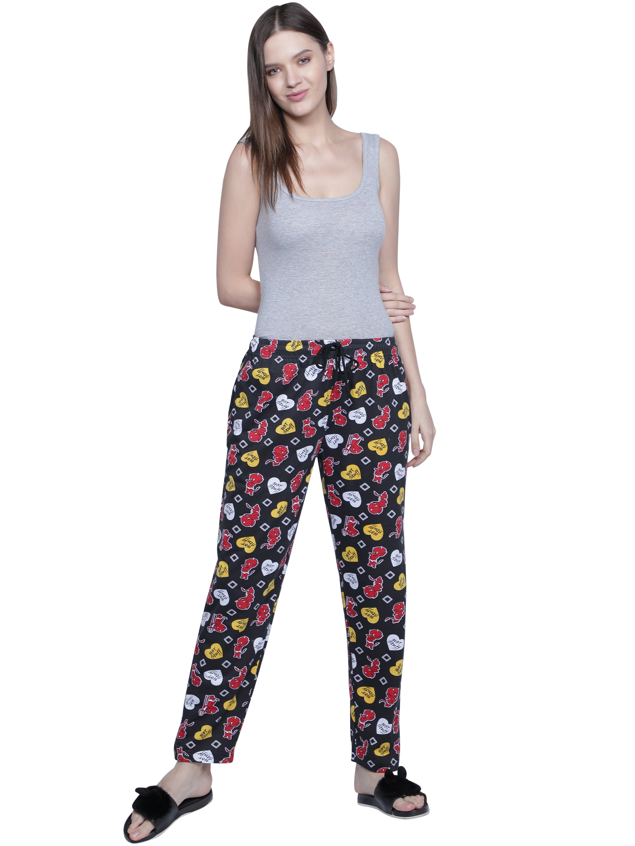 Women's Black Hot Stuff Pyjama - Sassy & Comfortable Loungewear