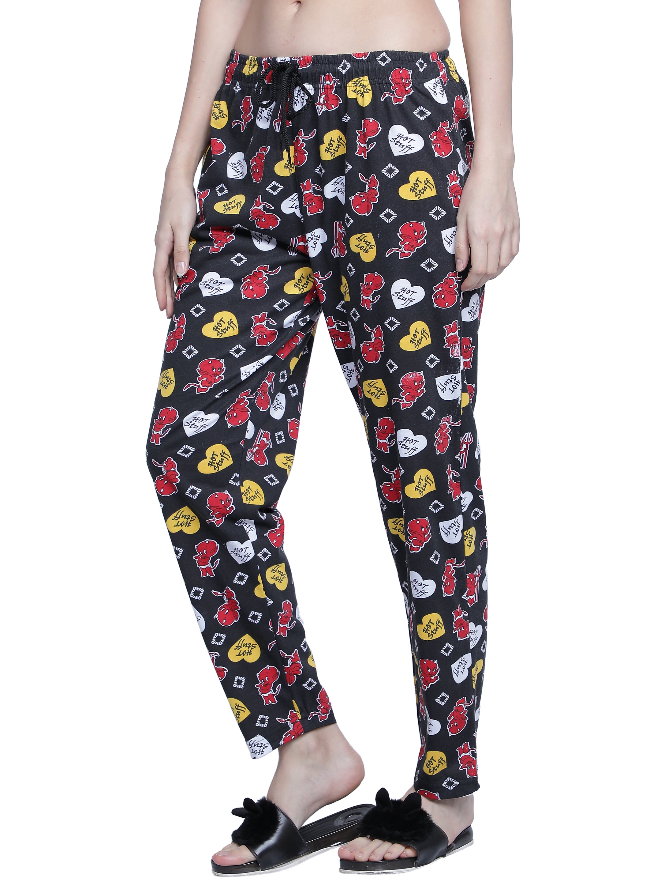 Women's Black Hot Stuff Pyjama - Sassy & Comfortable Loungewear