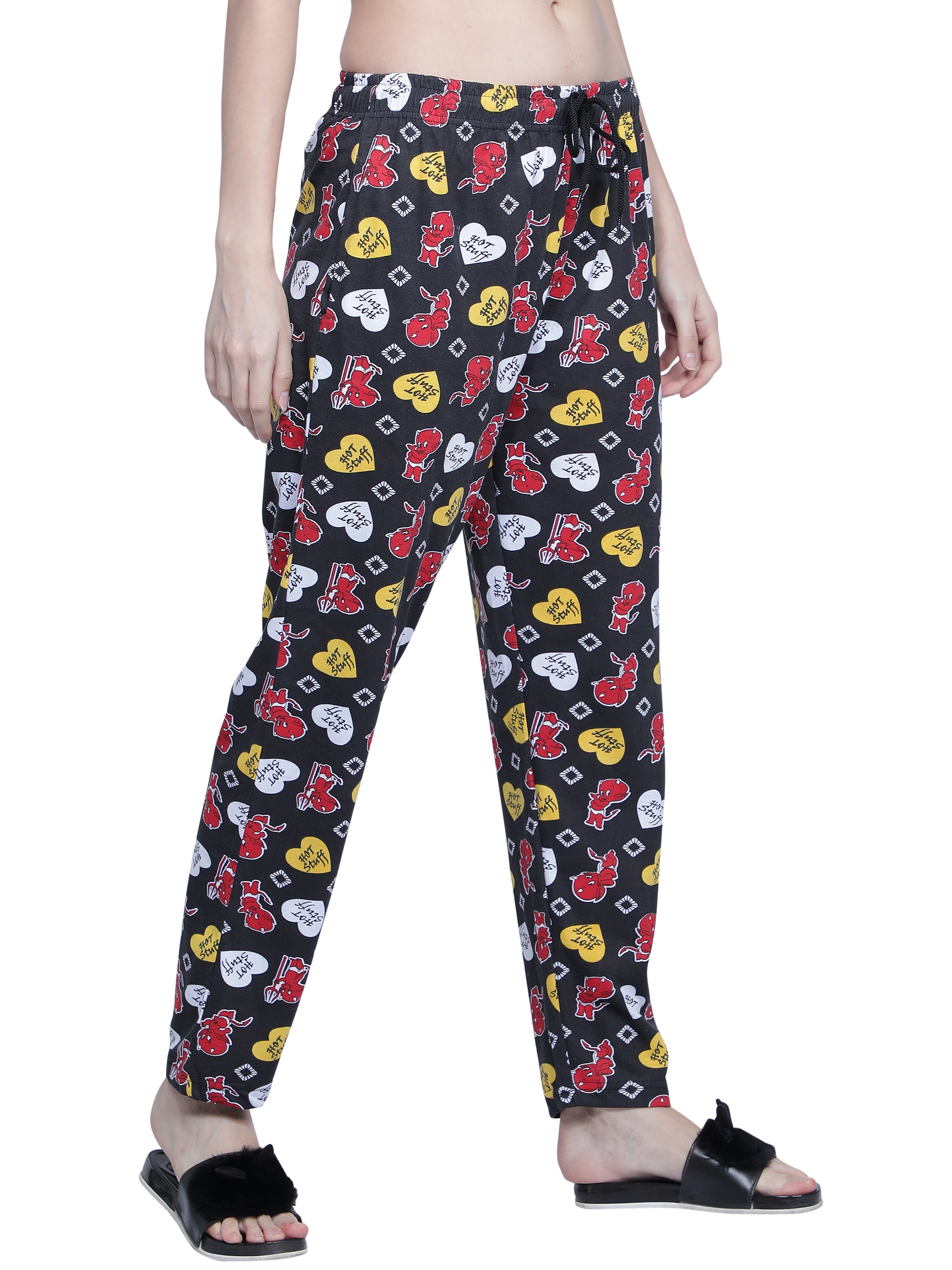 Women's Black Hot Stuff Pyjama - Sassy & Comfortable Loungewear