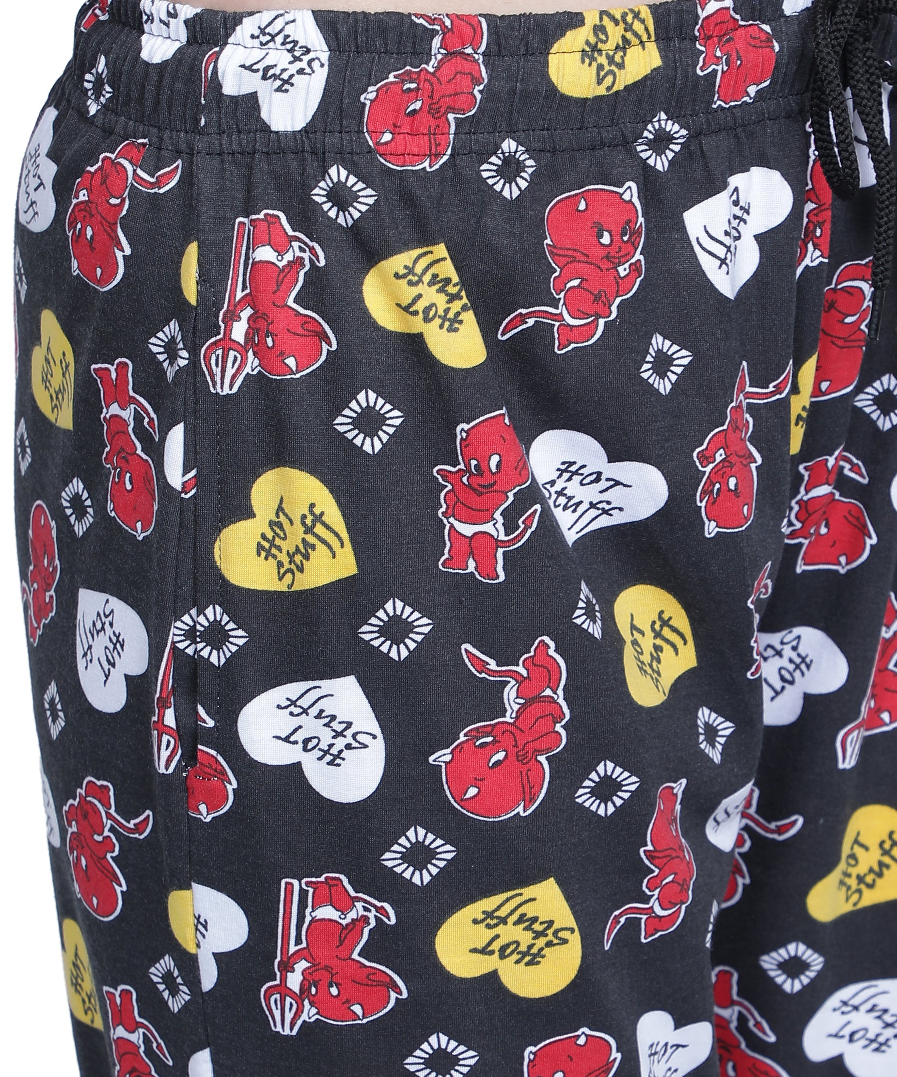 Women's Black Hot Stuff Pyjama - Sassy & Comfortable Loungewear