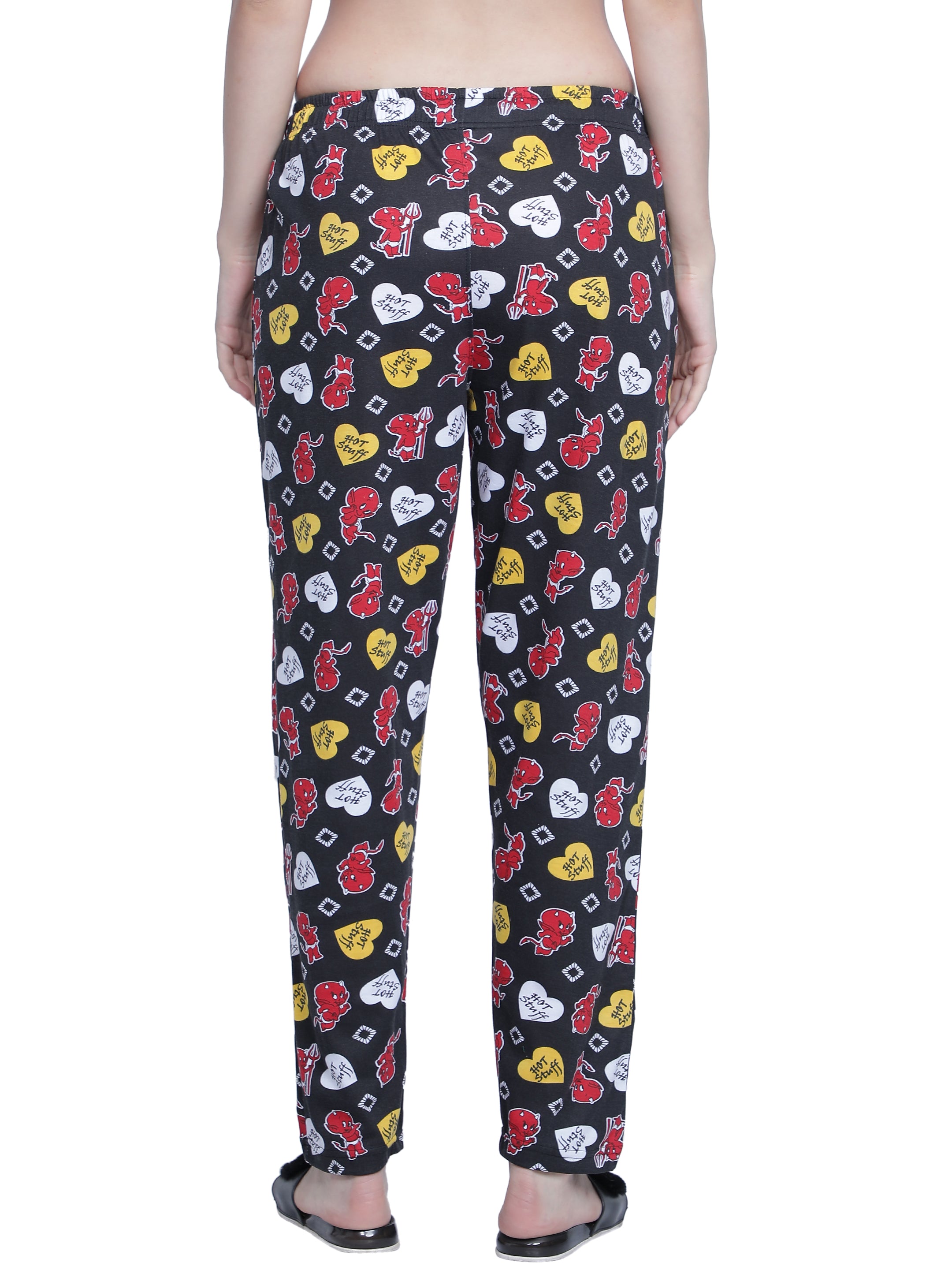 Women's Black Hot Stuff Pyjama - Sassy & Comfortable Loungewear