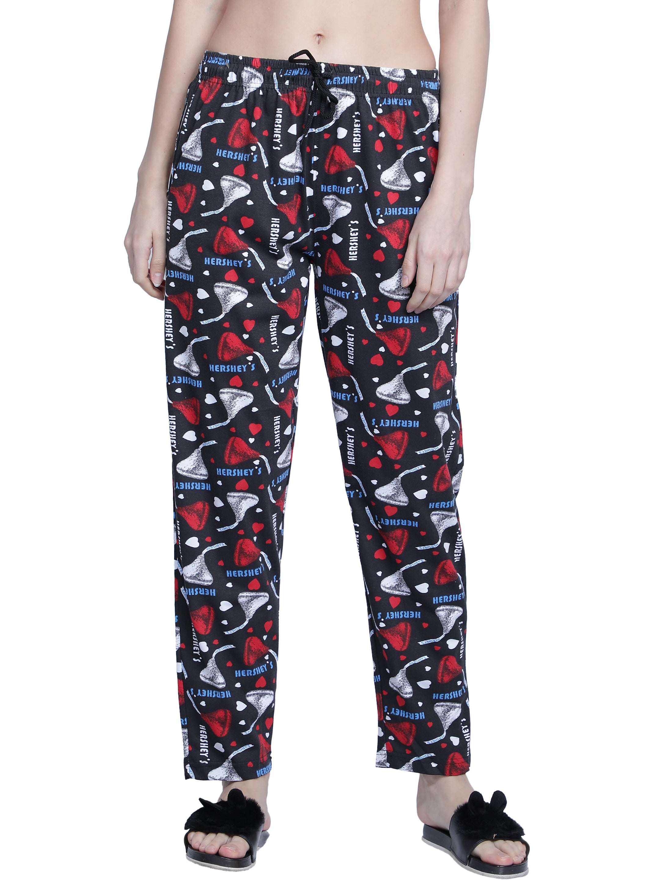 Women's Black Hershey Pyjama - Sweet & Comfortable Loungewear