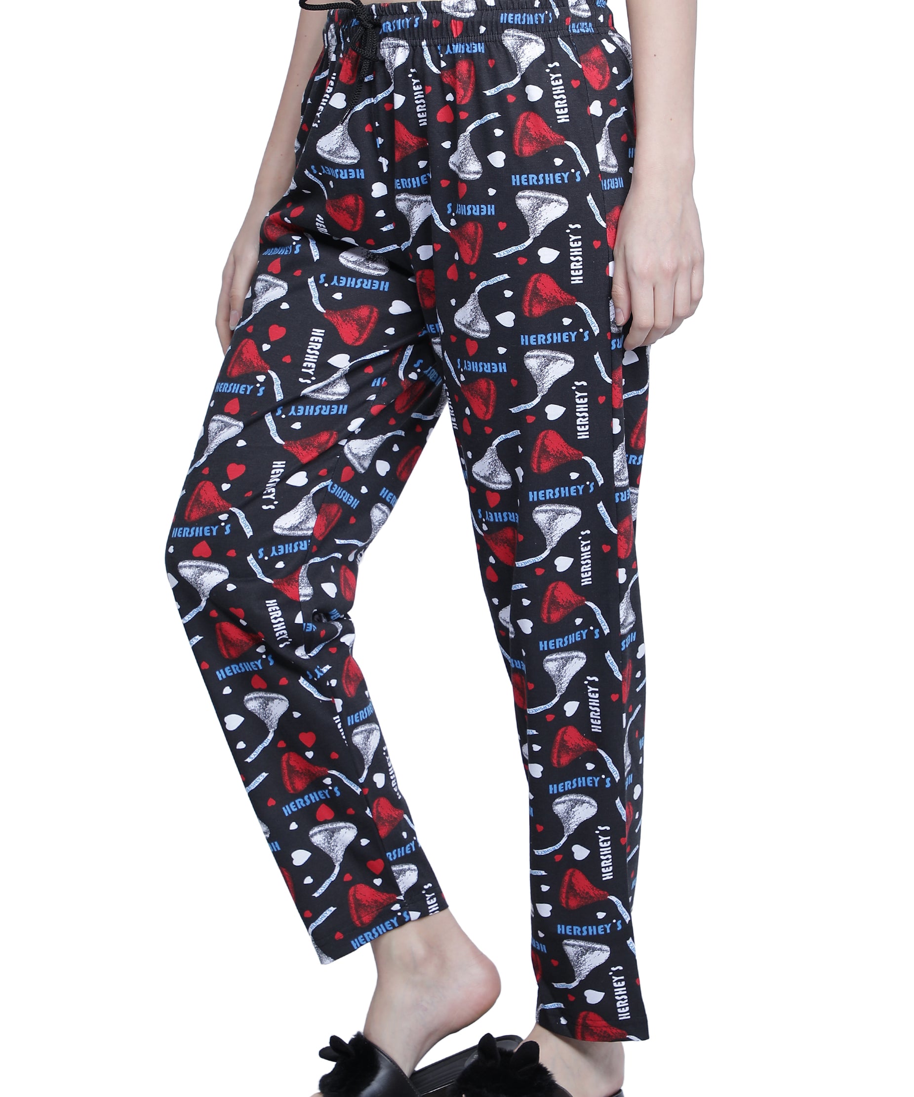 Women's Black Hershey Pyjama - Sweet & Comfortable Loungewear
