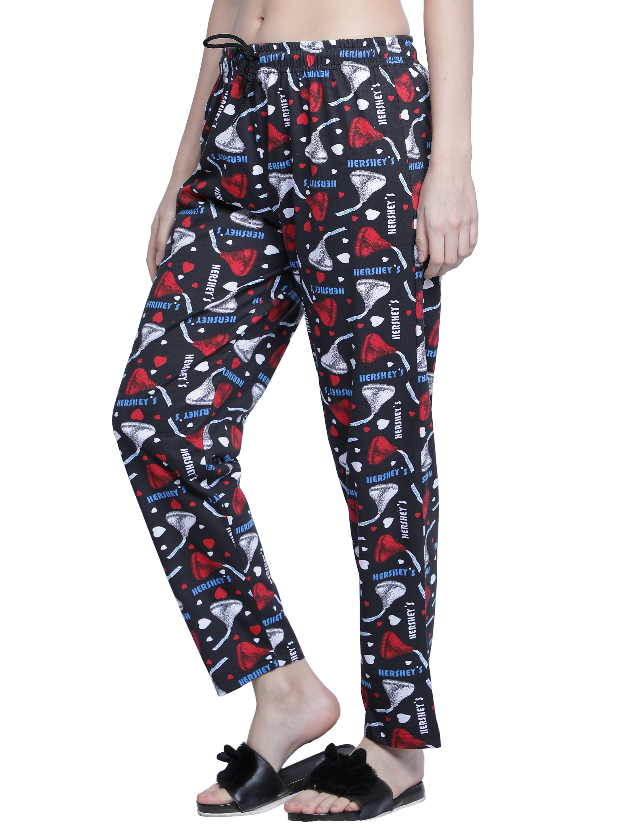 Women's Black Hershey Pyjama - Sweet & Comfortable Loungewear