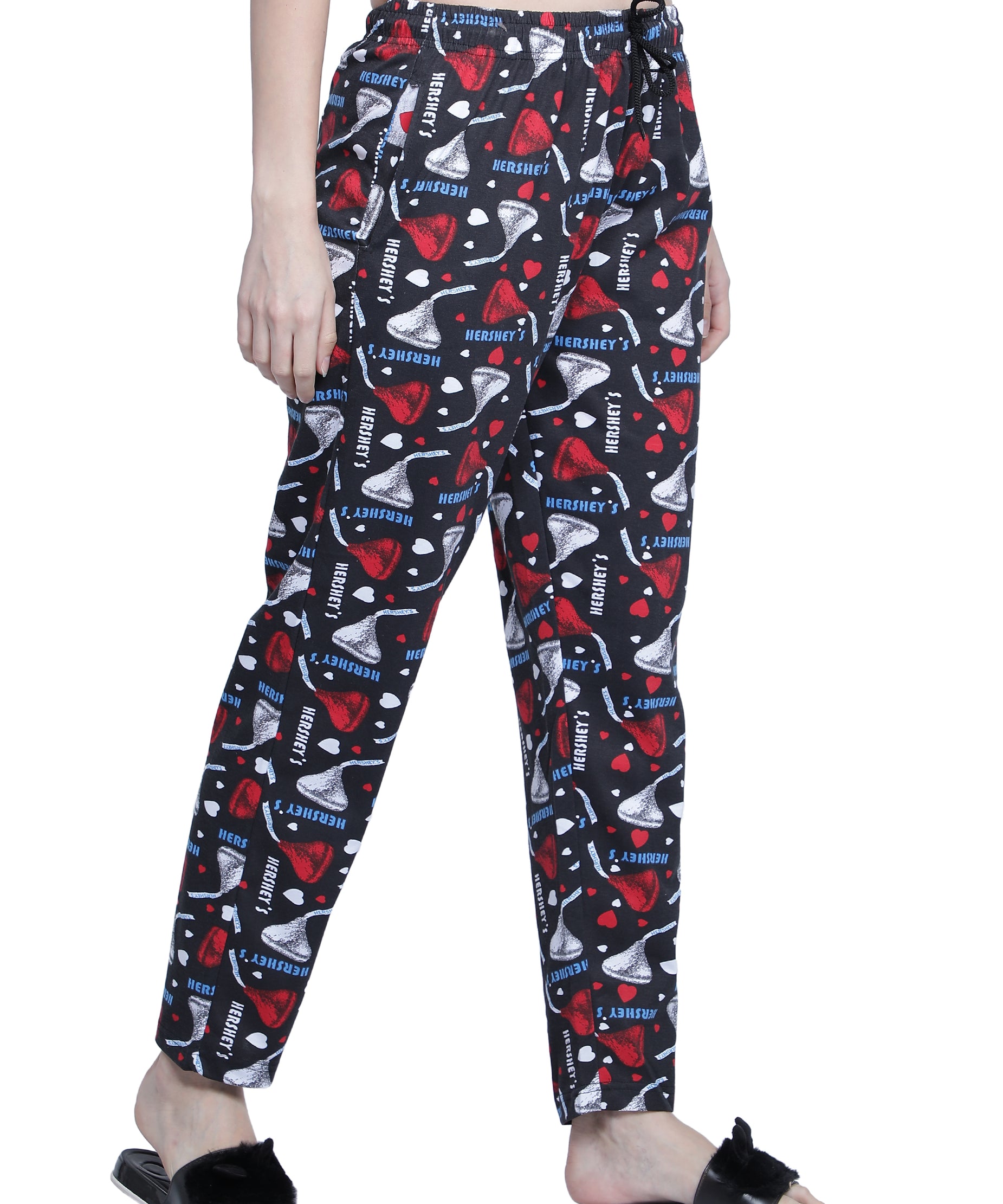 Women's Black Hershey Pyjama - Sweet & Comfortable Loungewear