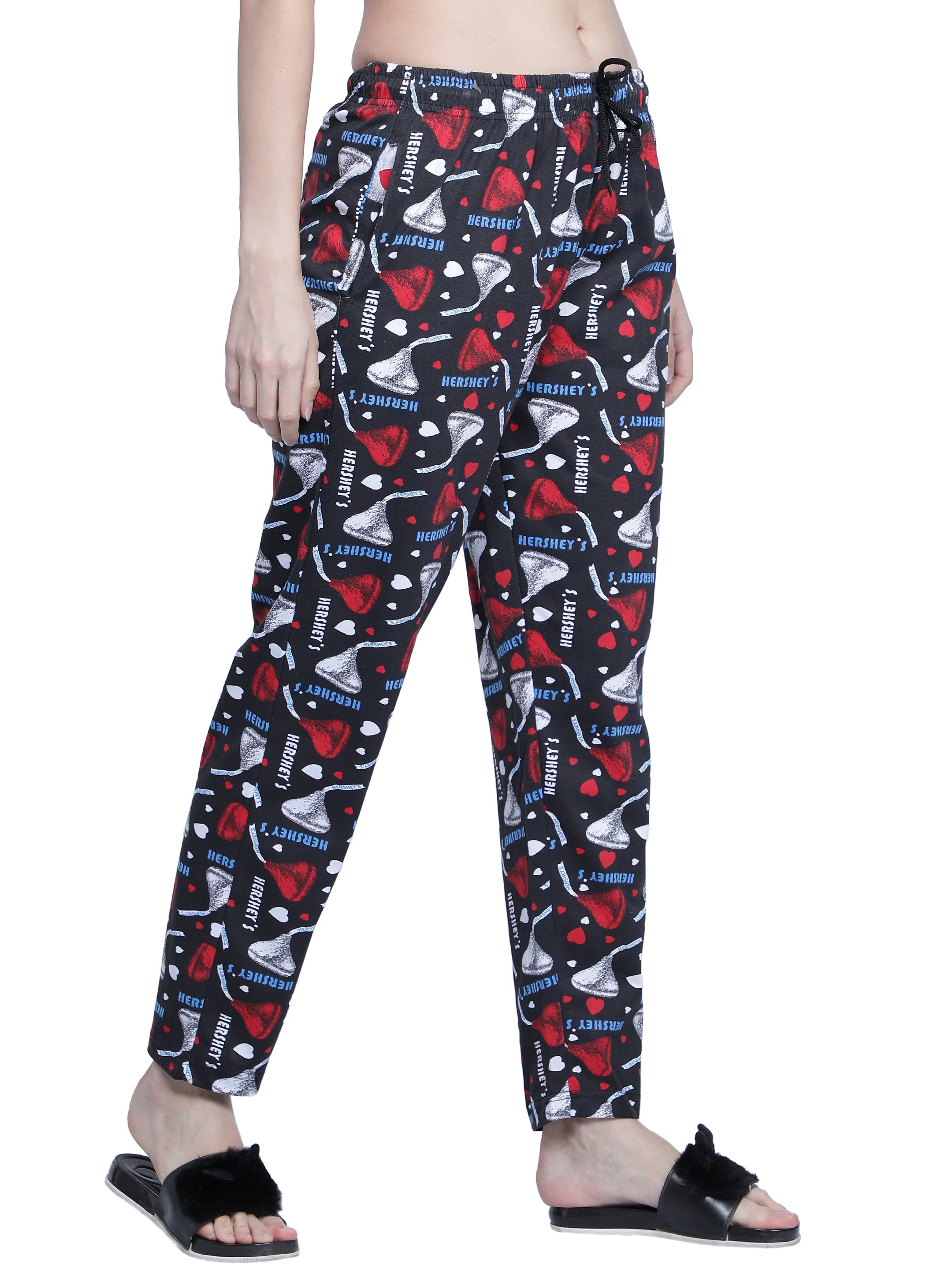 Women's Black Hershey Pyjama - Sweet & Comfortable Loungewear