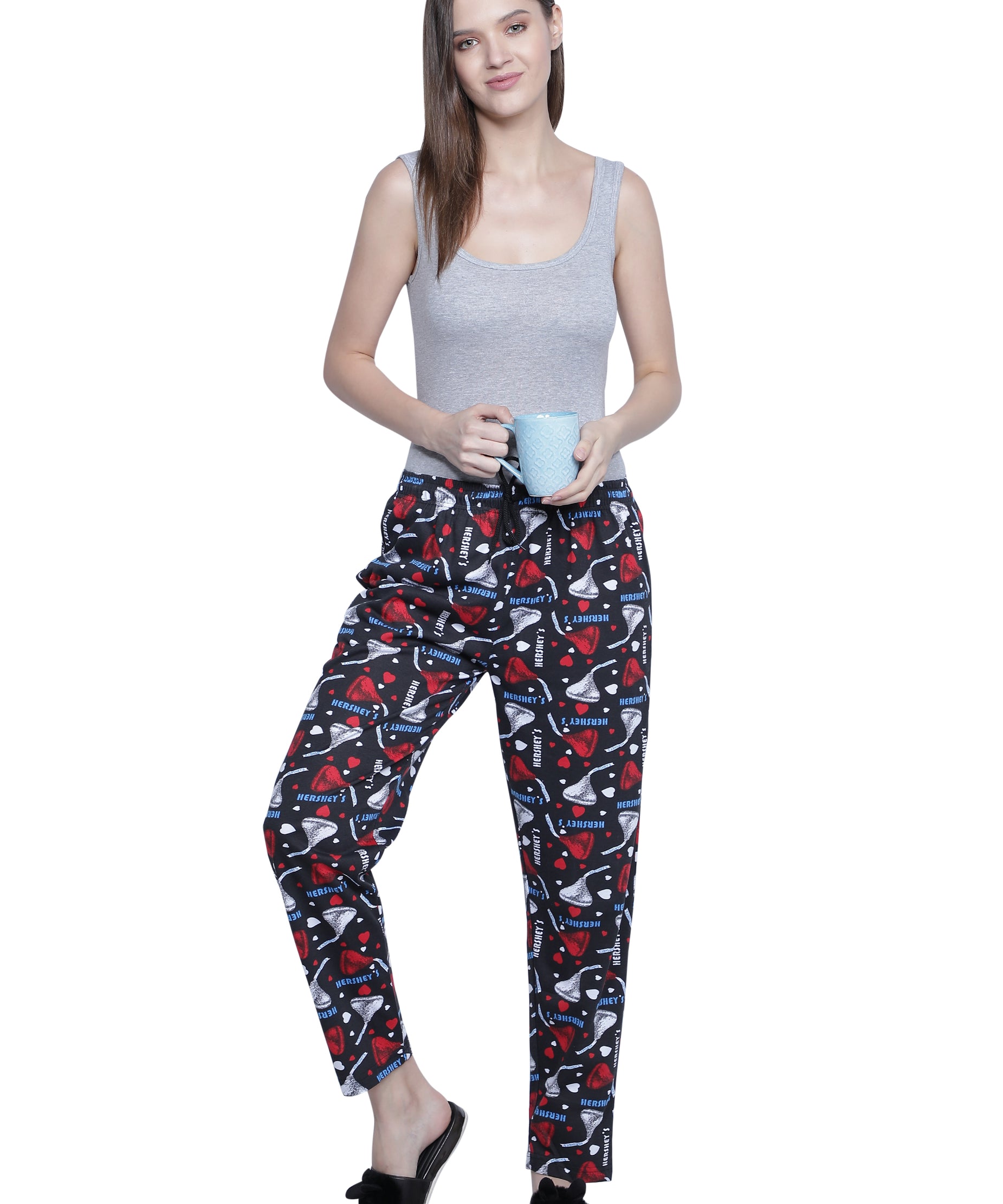 Women's Black Hershey Pyjama - Sweet & Comfortable Loungewear