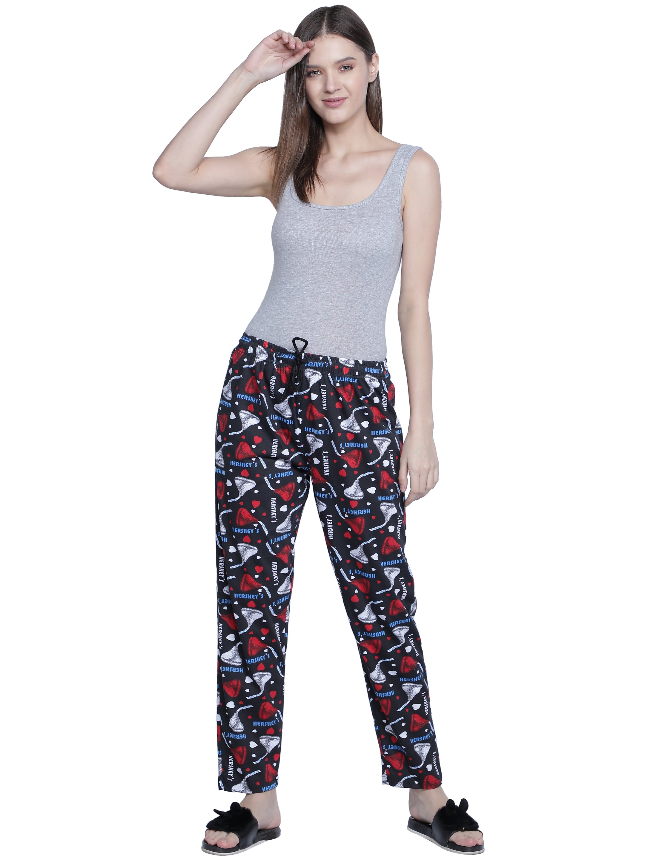 Women's Black Hershey Pyjama - Sweet & Comfortable Loungewear