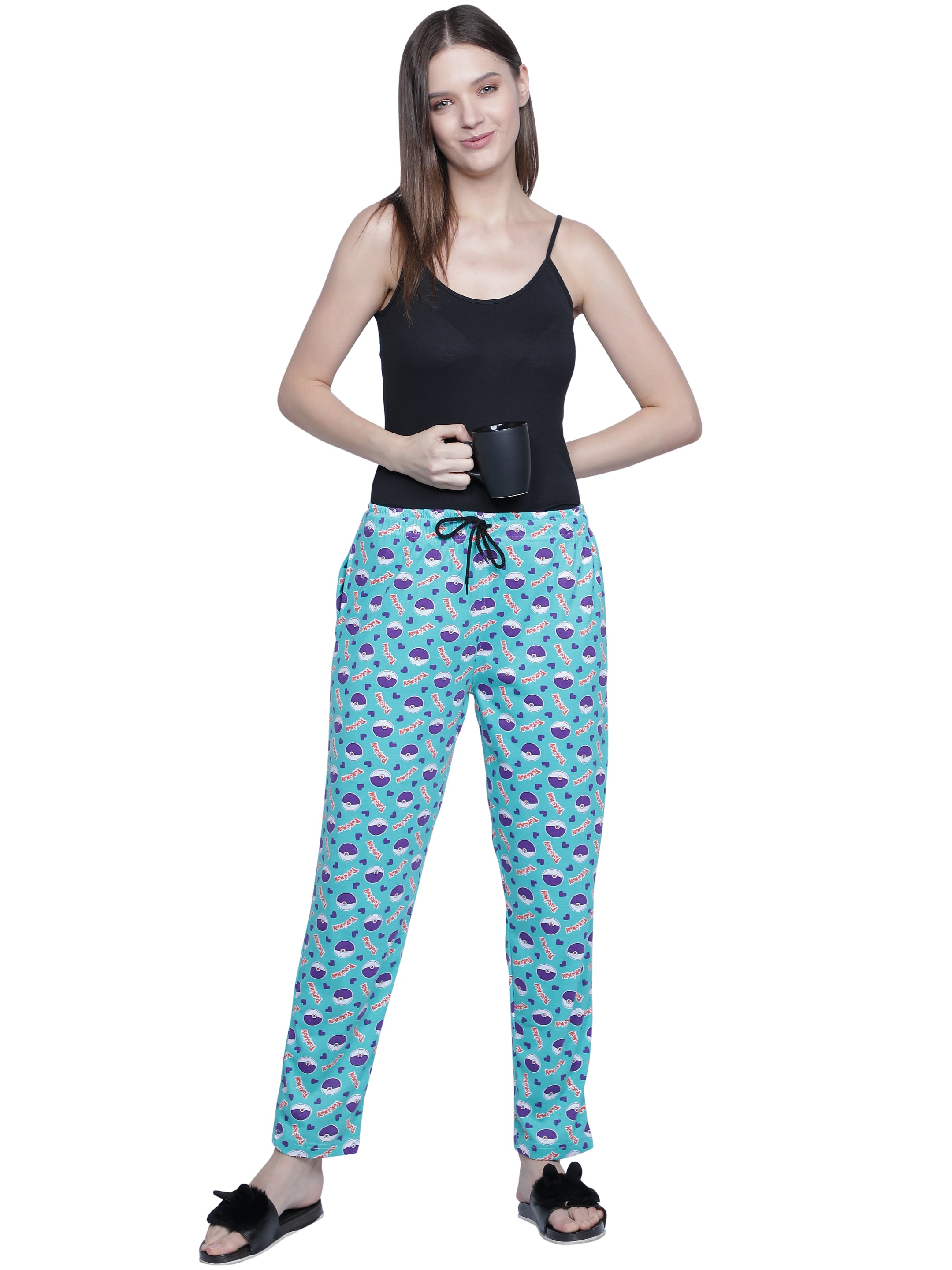 Women's Aqua Pokemon Pyjama - Playful & Comfortable Loungewear