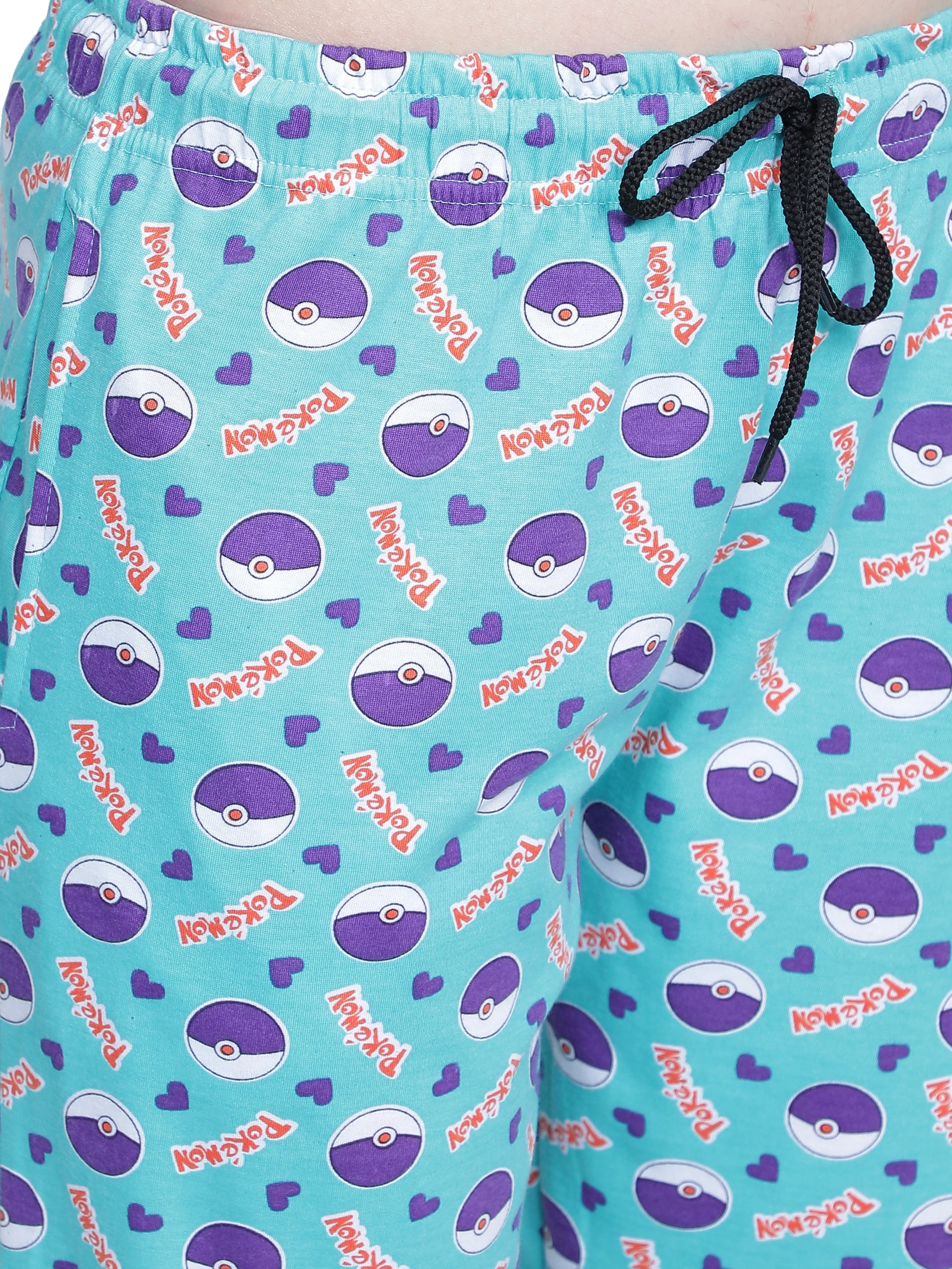 Women's Aqua Pokemon Pyjama - Playful & Comfortable Loungewear