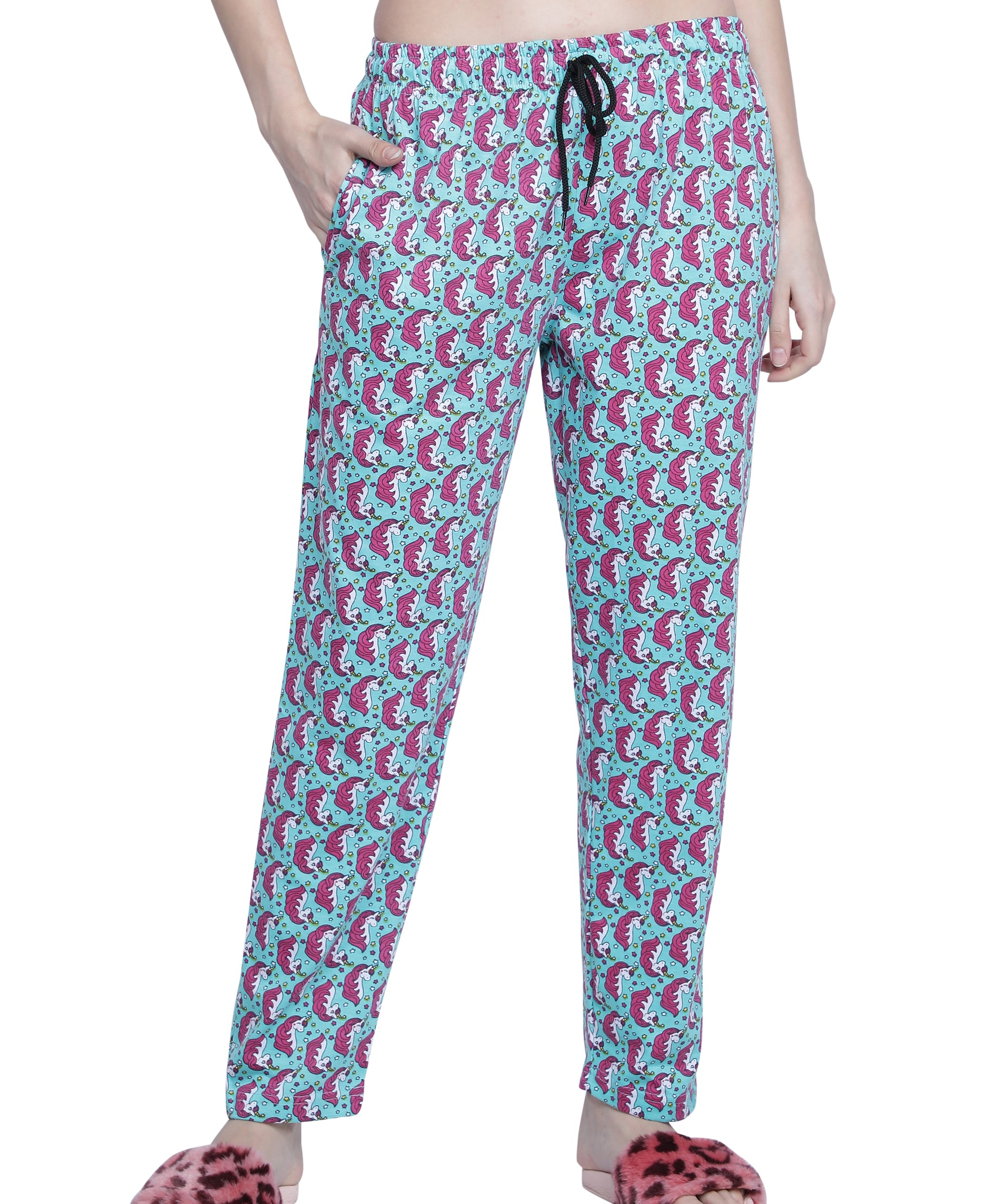 Women's Aqua Unicorn Pyjama - Magical & Comfortable Loungewear