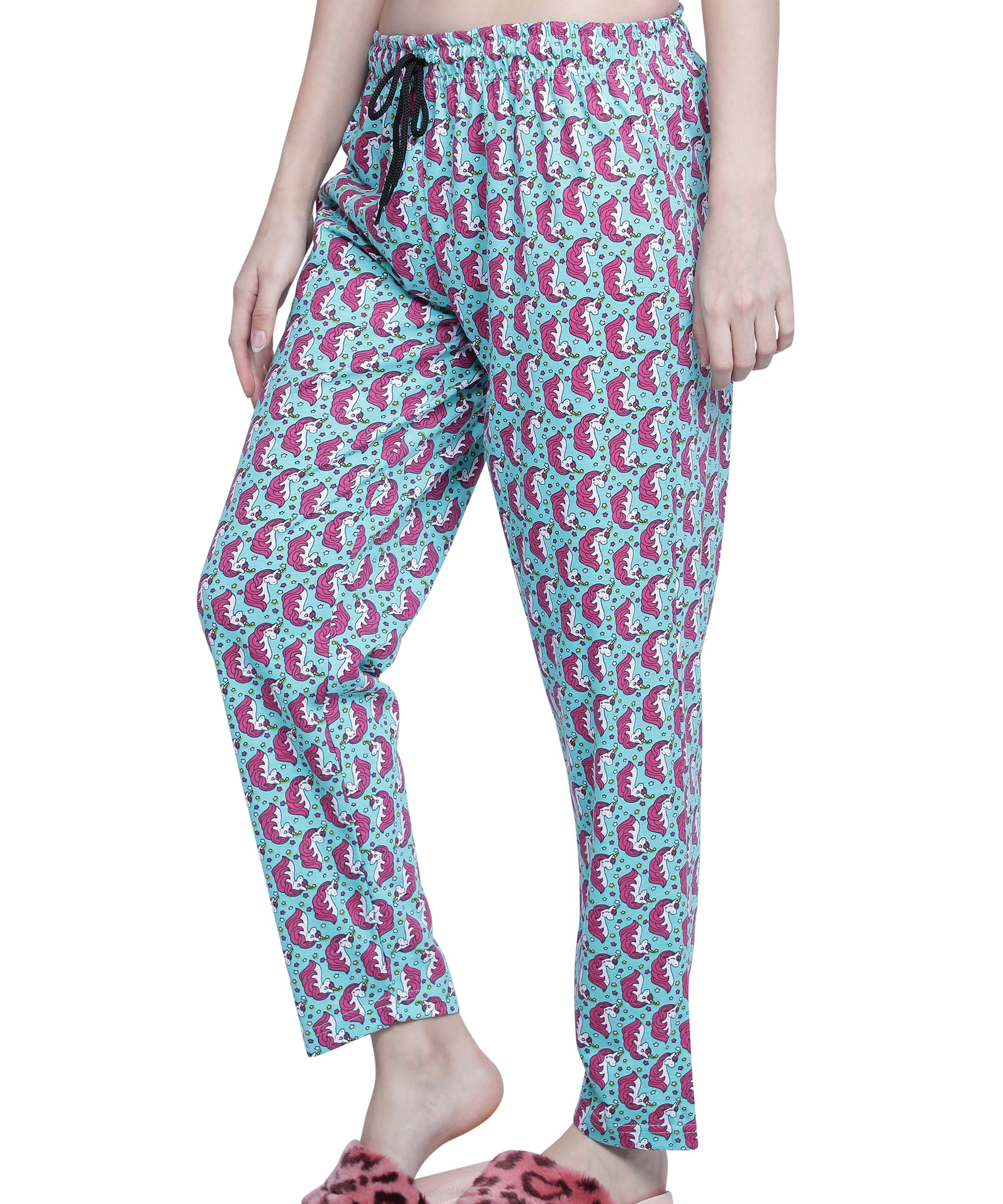 Women's Aqua Unicorn Pyjama - Magical & Comfortable Loungewear