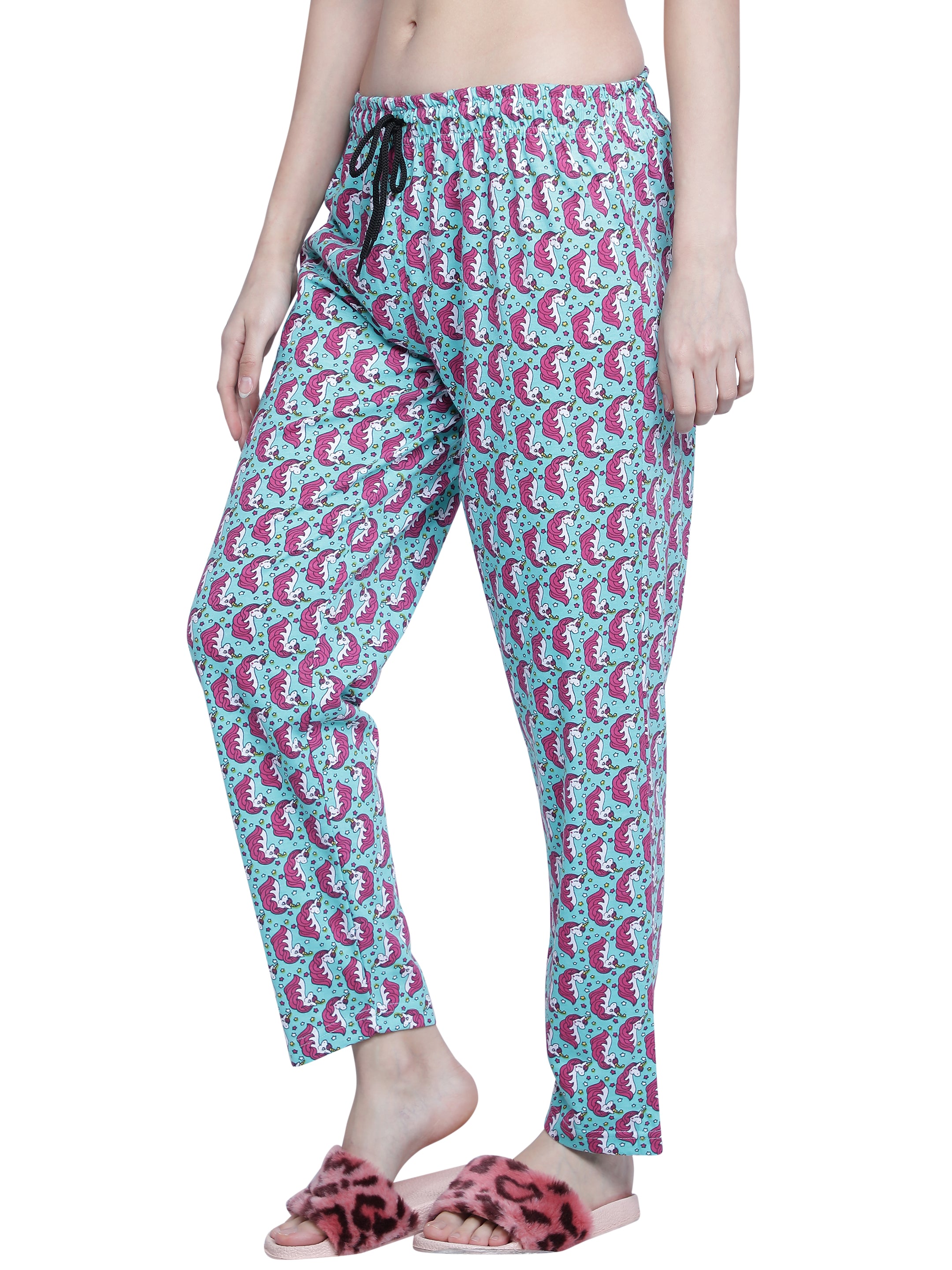 Women's Aqua Unicorn Pyjama - Magical & Comfortable Loungewear