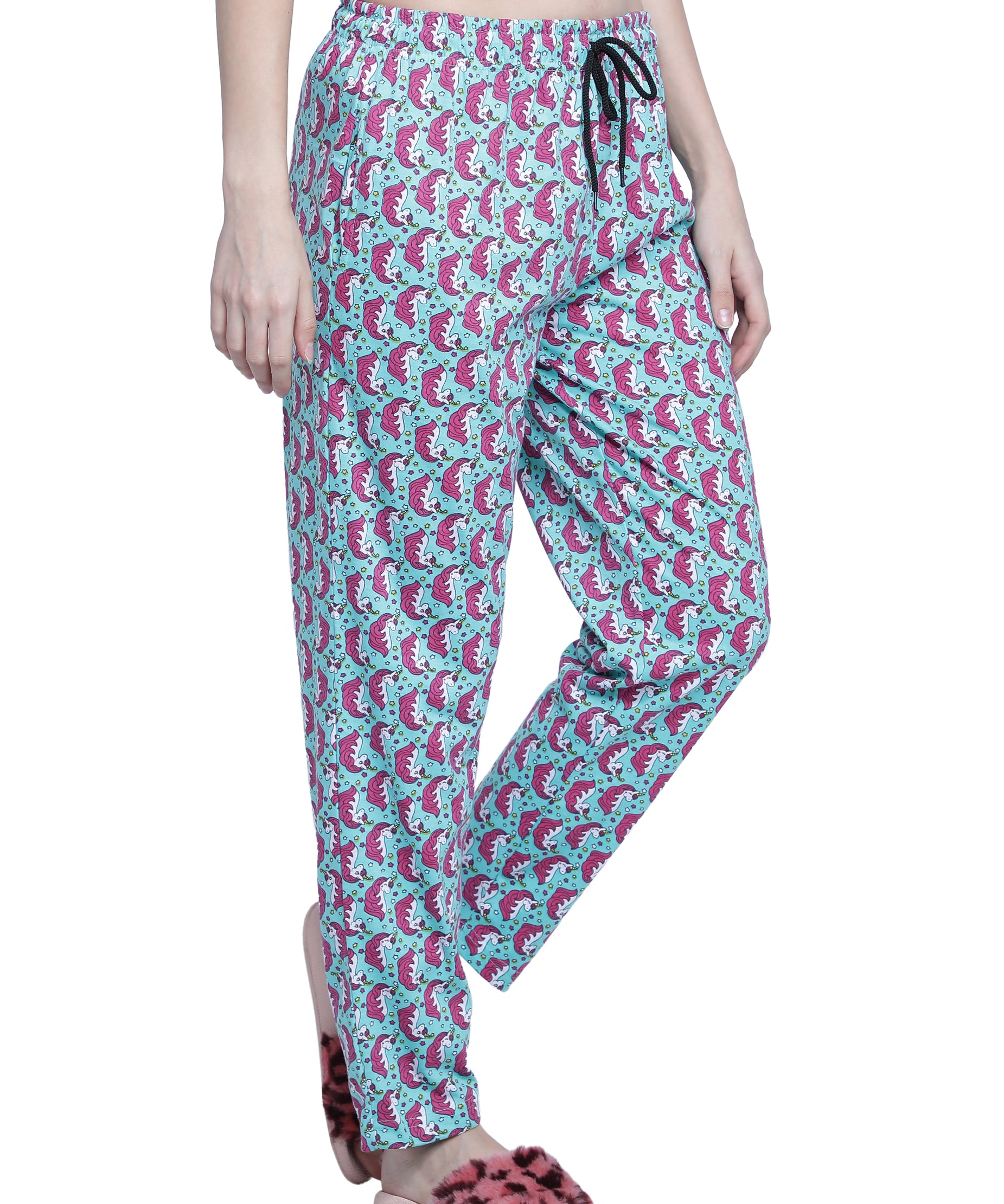 Women's Aqua Unicorn Pyjama - Magical & Comfortable Loungewear