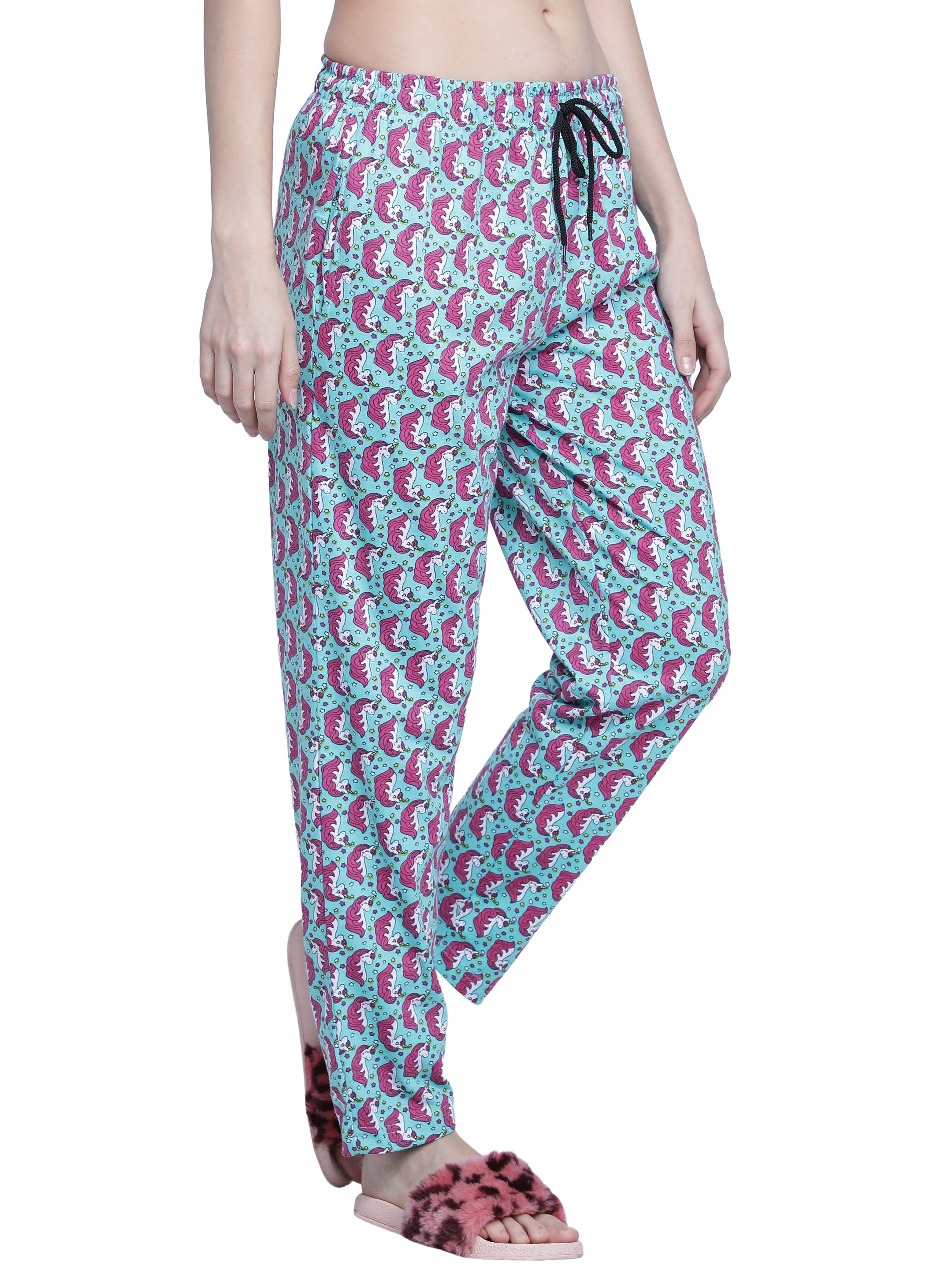 Women's Aqua Unicorn Pyjama - Magical & Comfortable Loungewear