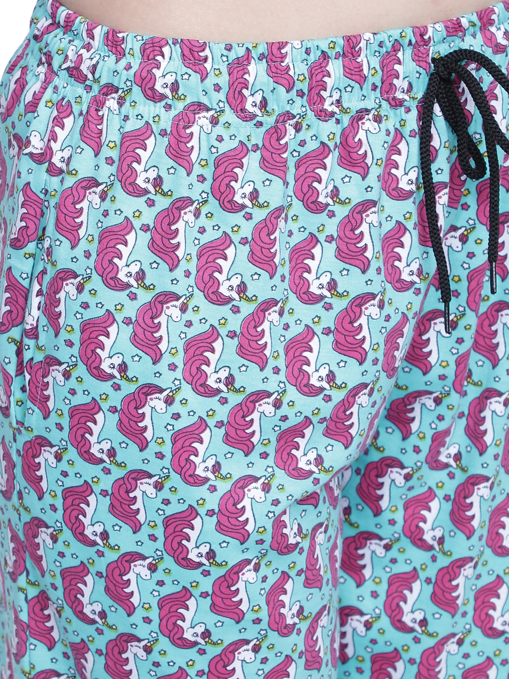 Women's Aqua Unicorn Pyjama - Magical & Comfortable Loungewear