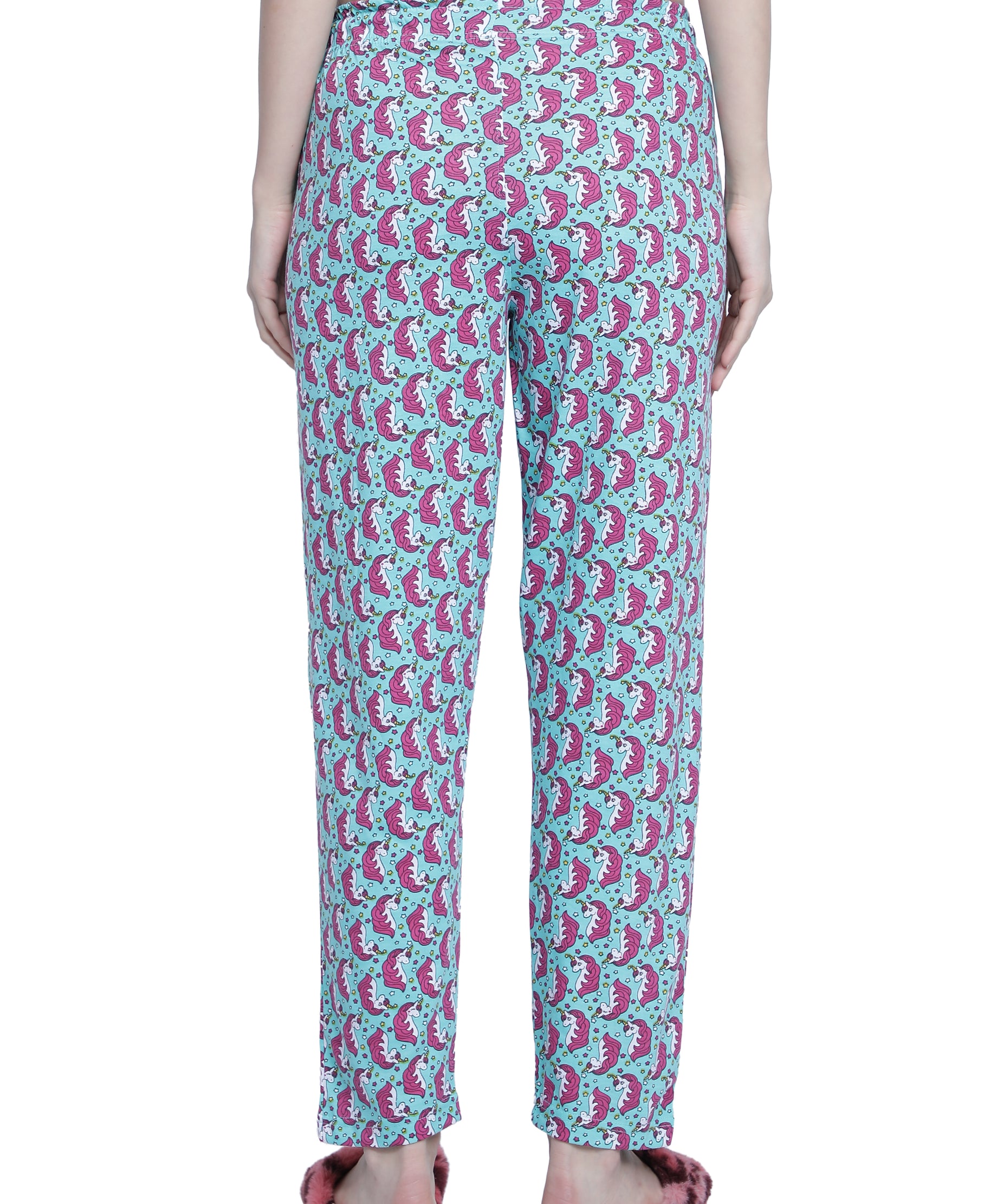 Women's Aqua Unicorn Pyjama - Magical & Comfortable Loungewear