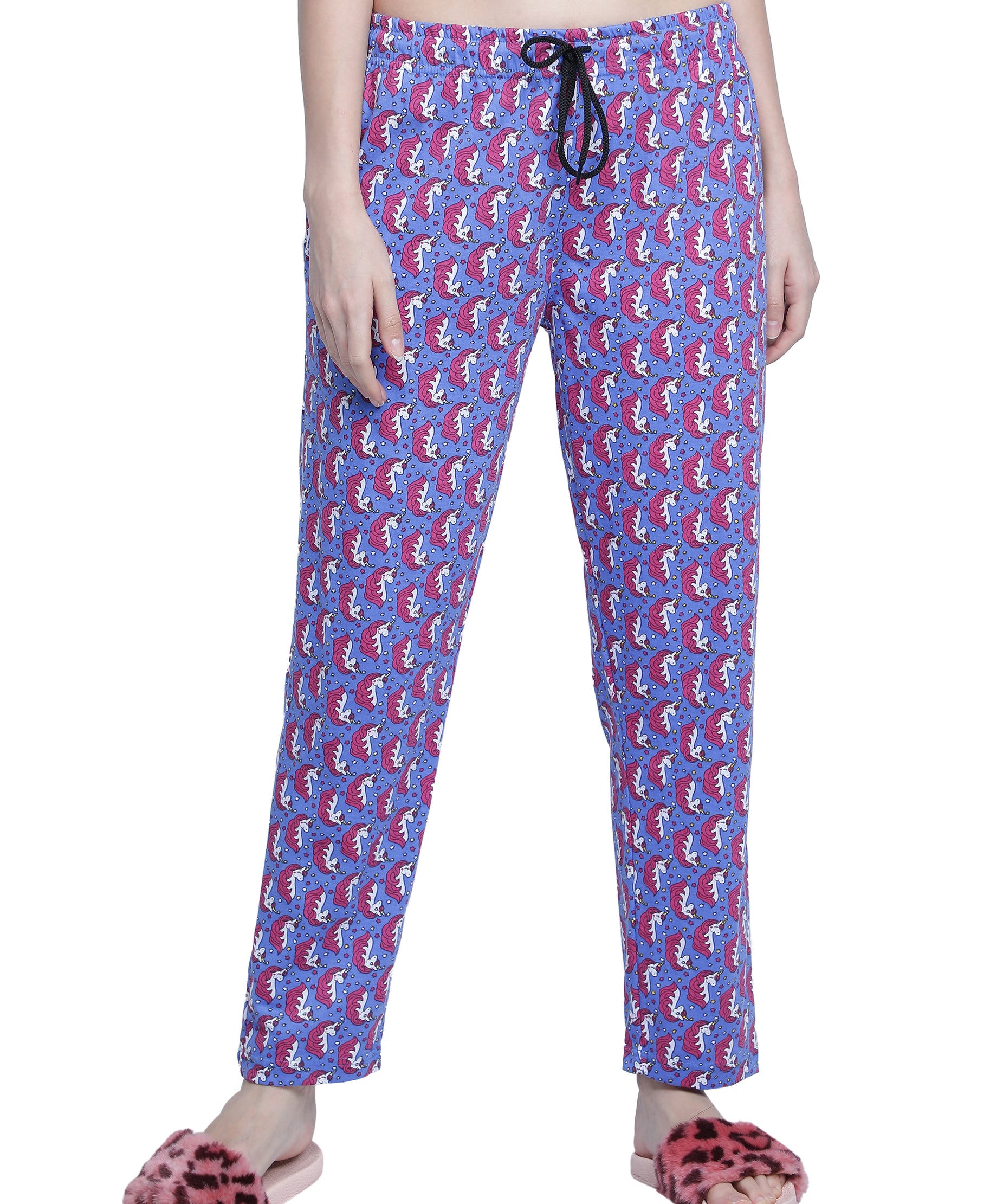 Women's Royal Blue Unicorn Pyjama - Enchanting & Comfortable Loungewear