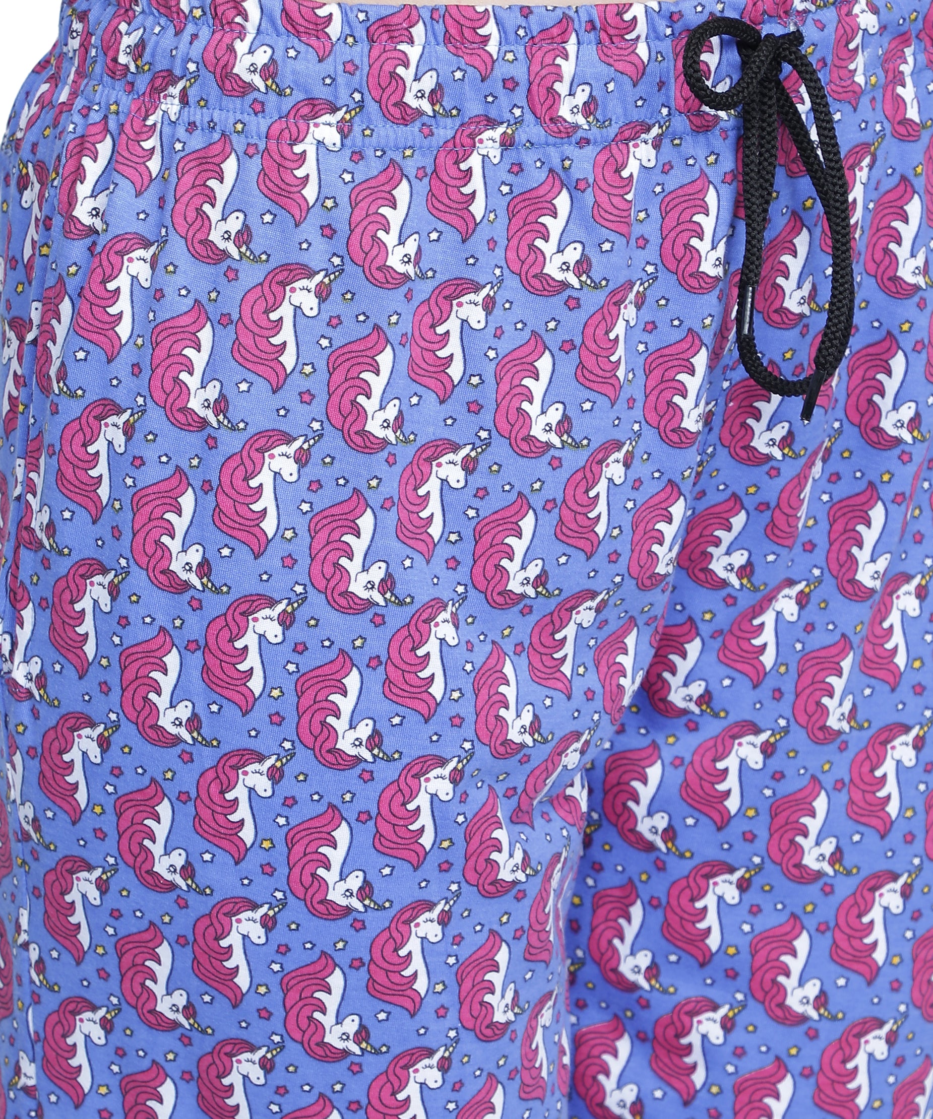 Women's Royal Blue Unicorn Pyjama - Enchanting & Comfortable Loungewear