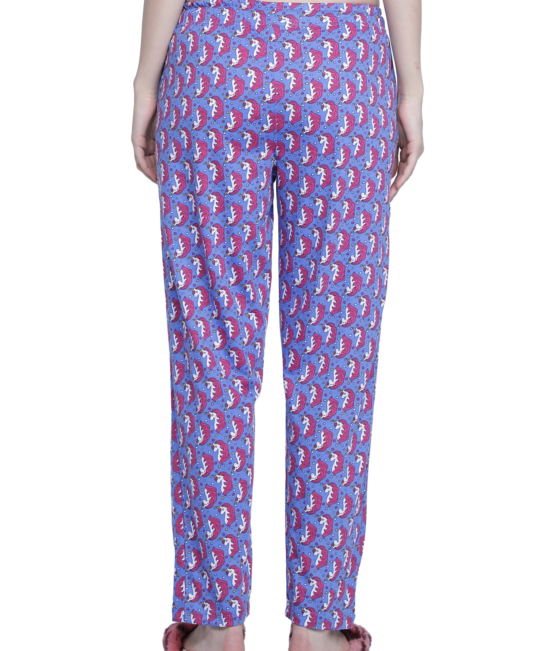 Women's Royal Blue Unicorn Pyjama - Enchanting & Comfortable Loungewear