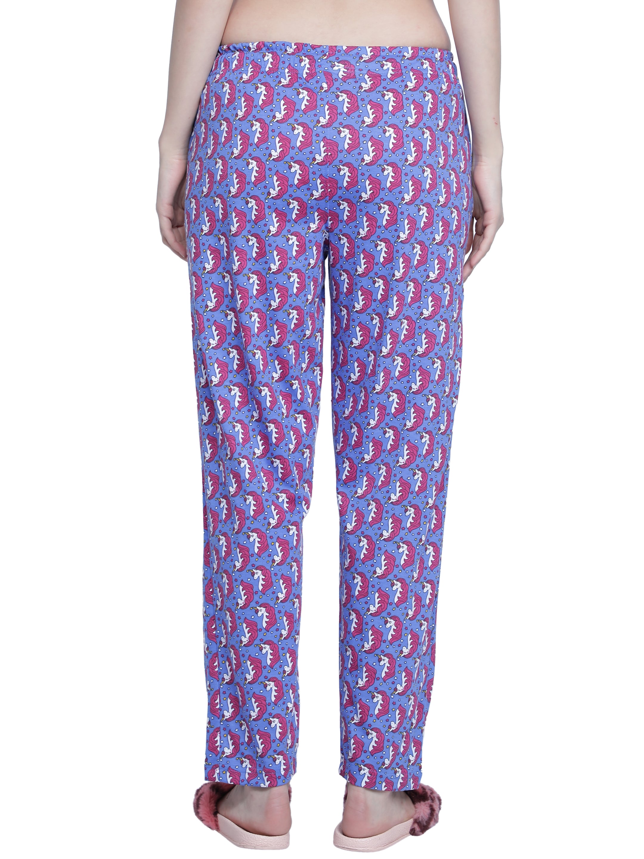 Women's Royal Blue Unicorn Pyjama - Enchanting & Comfortable Loungewear