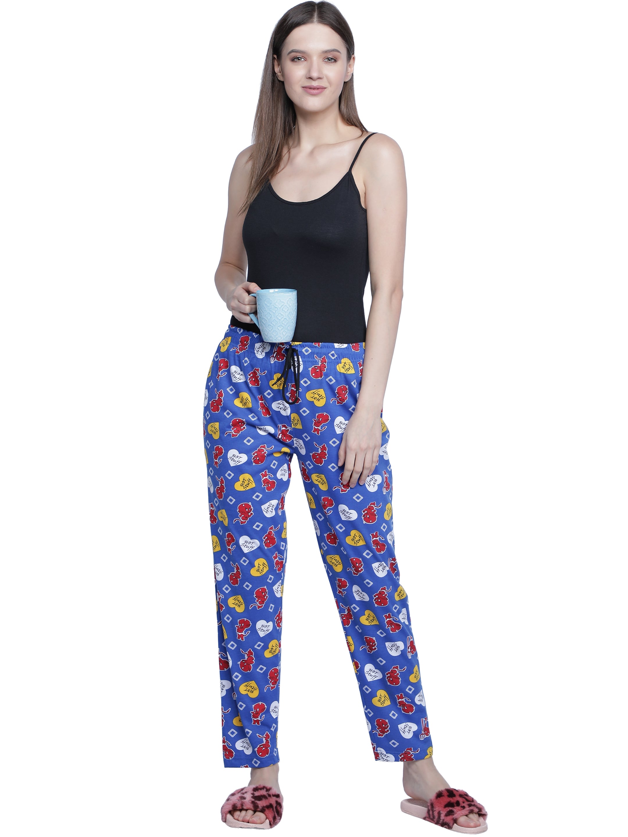 Women's Blue Hot Stuff Pyjama - Sassy & Comfortable Loungewear