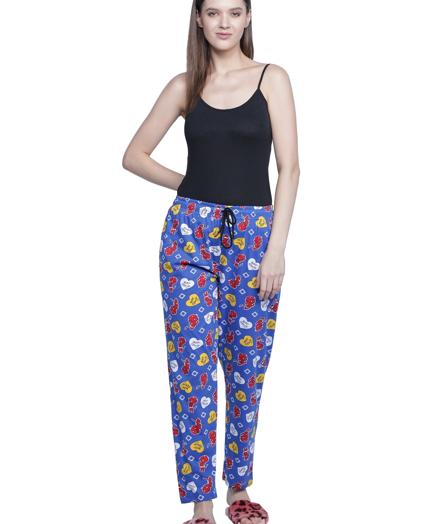 Women's Blue Hot Stuff Pyjama - Sassy & Comfortable Loungewear