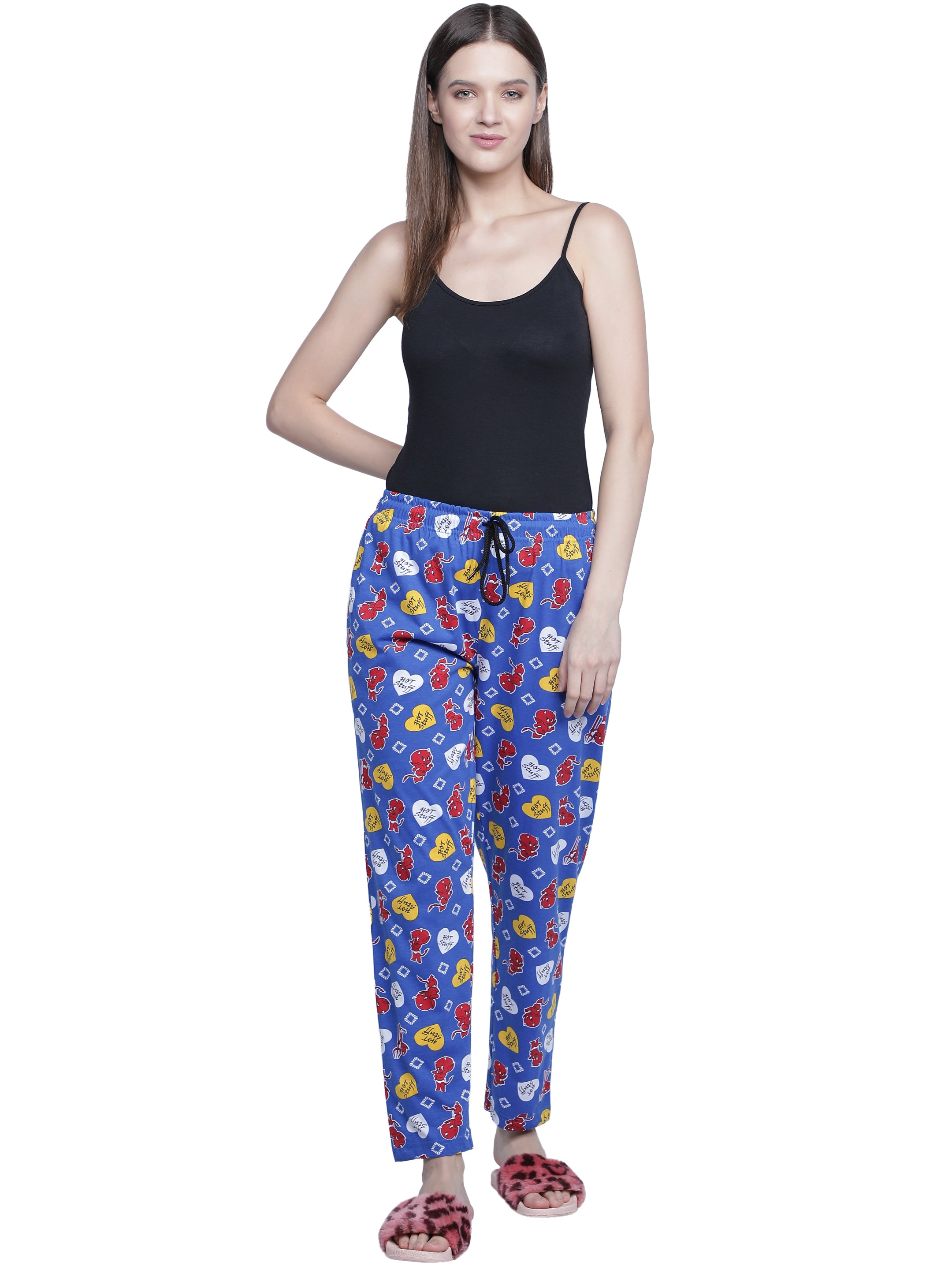 Women's Blue Hot Stuff Pyjama - Sassy & Comfortable Loungewear