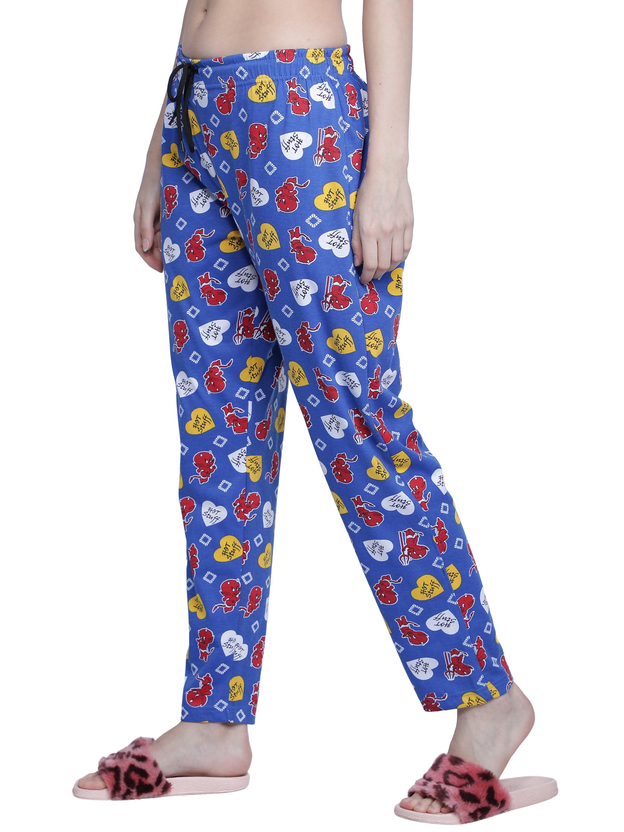 Women's Blue Hot Stuff Pyjama - Sassy & Comfortable Loungewear